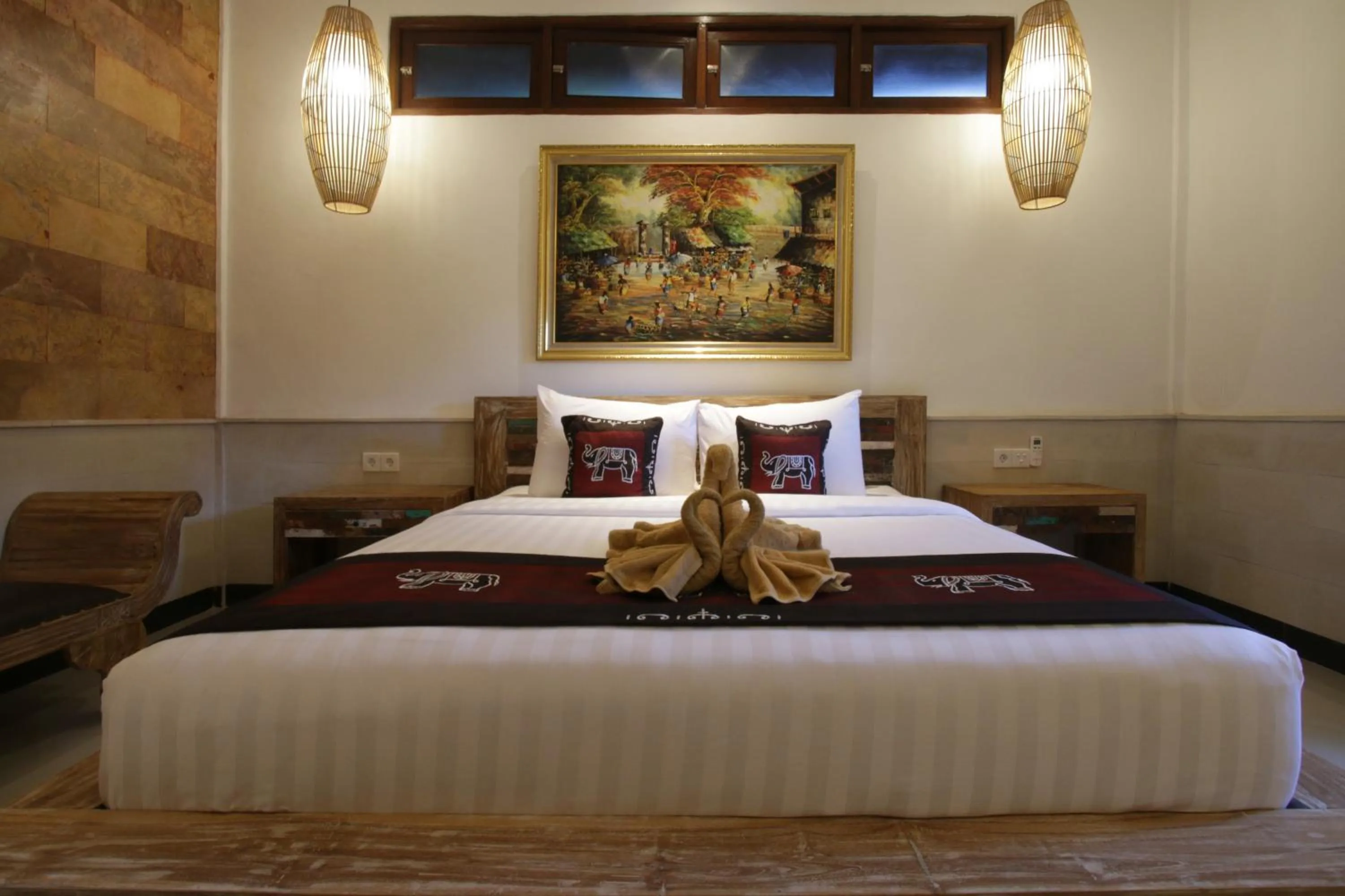 Shower, Bed in Ubud Terrace