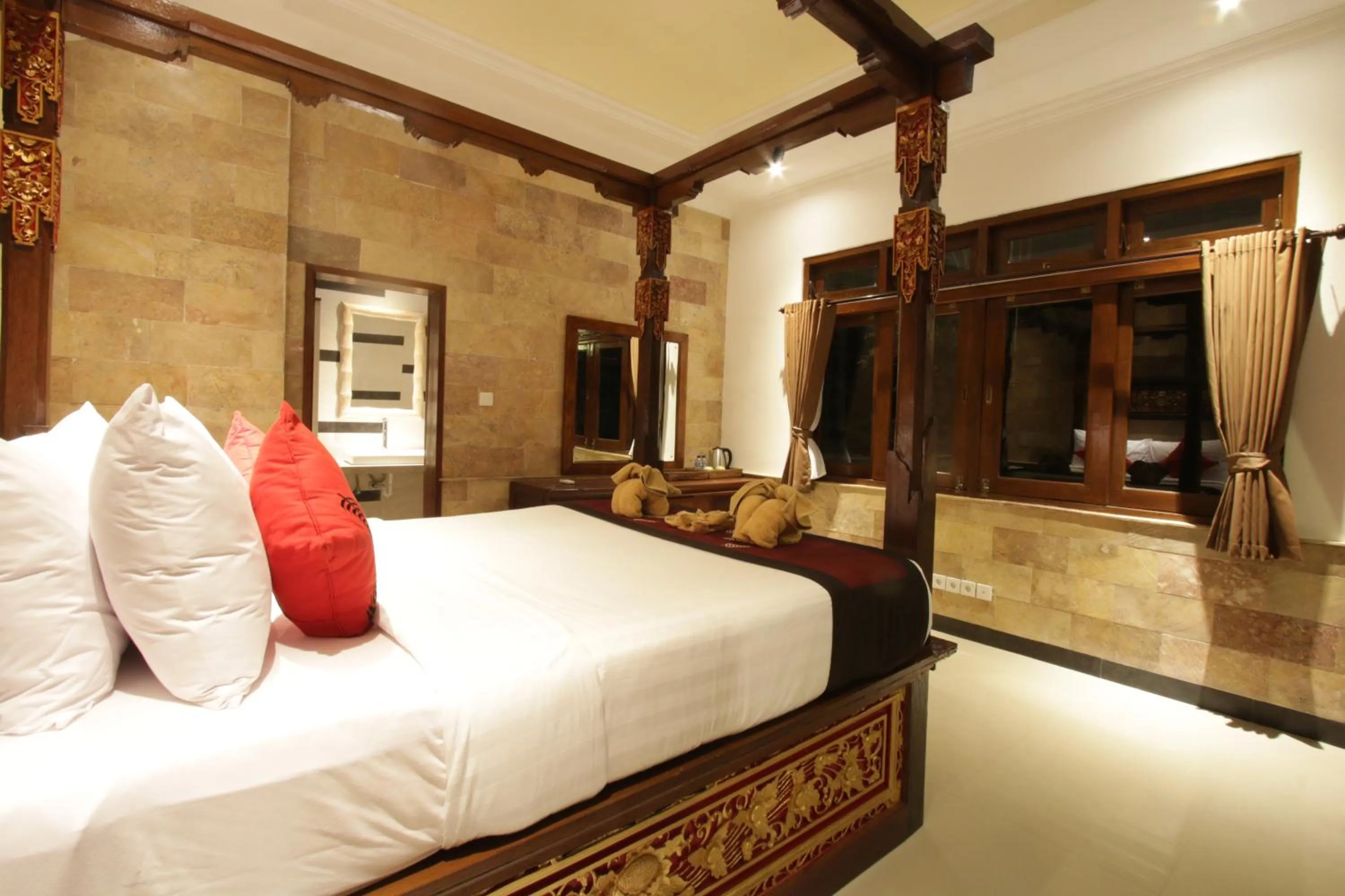 Bathroom, Bed in Ubud Terrace