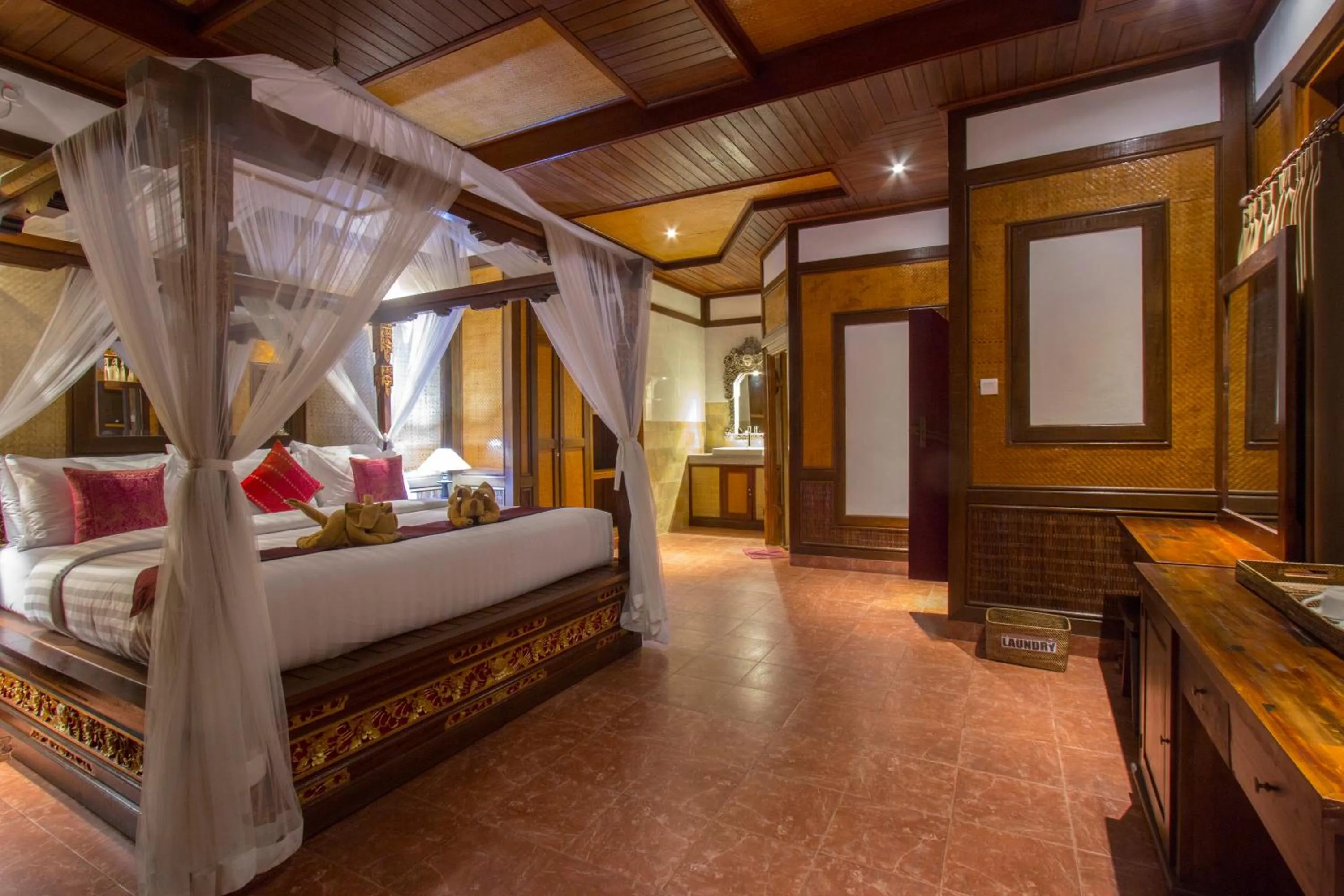 Bathroom, Bed in Ubud Terrace