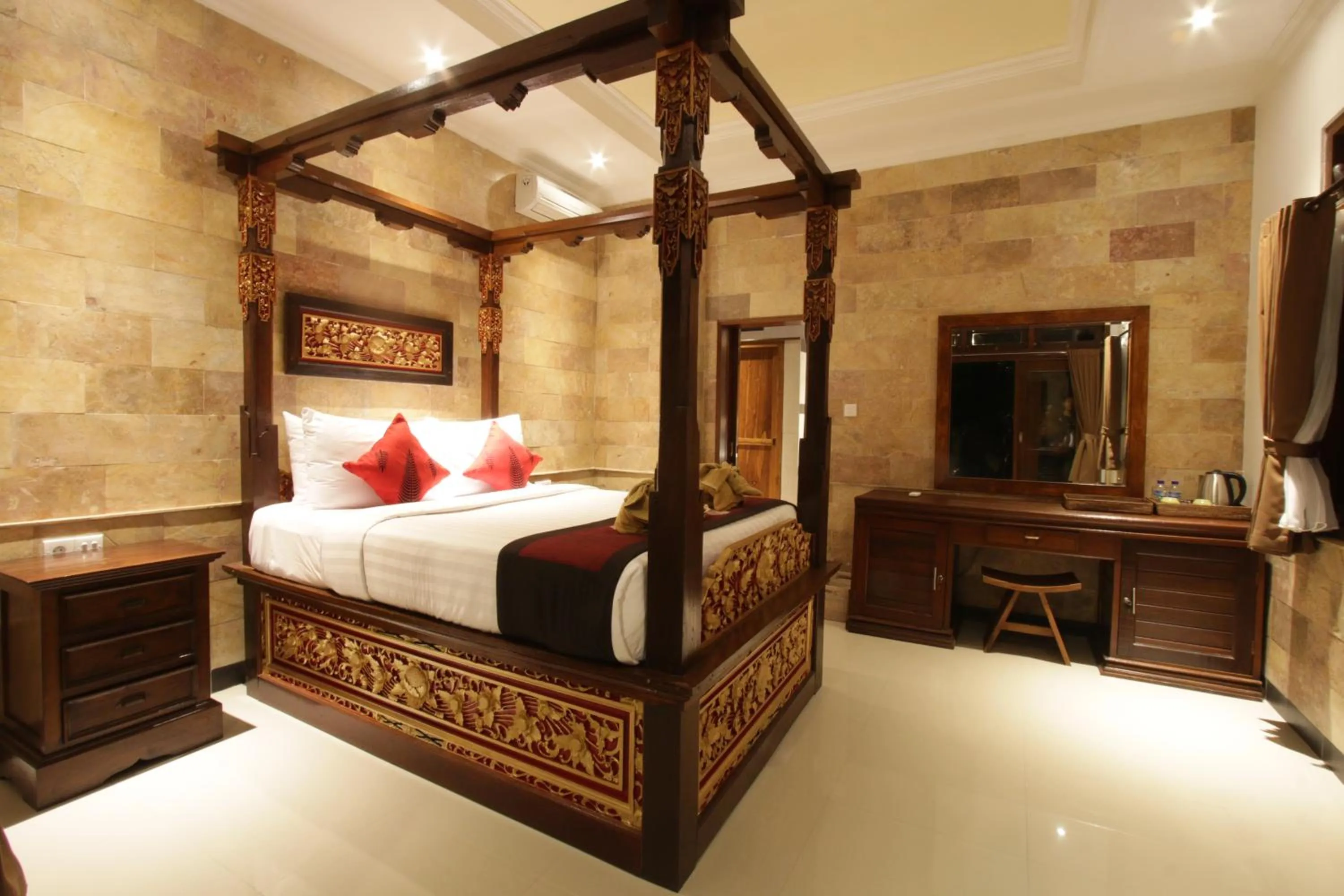 Bathroom, Bed in Ubud Terrace
