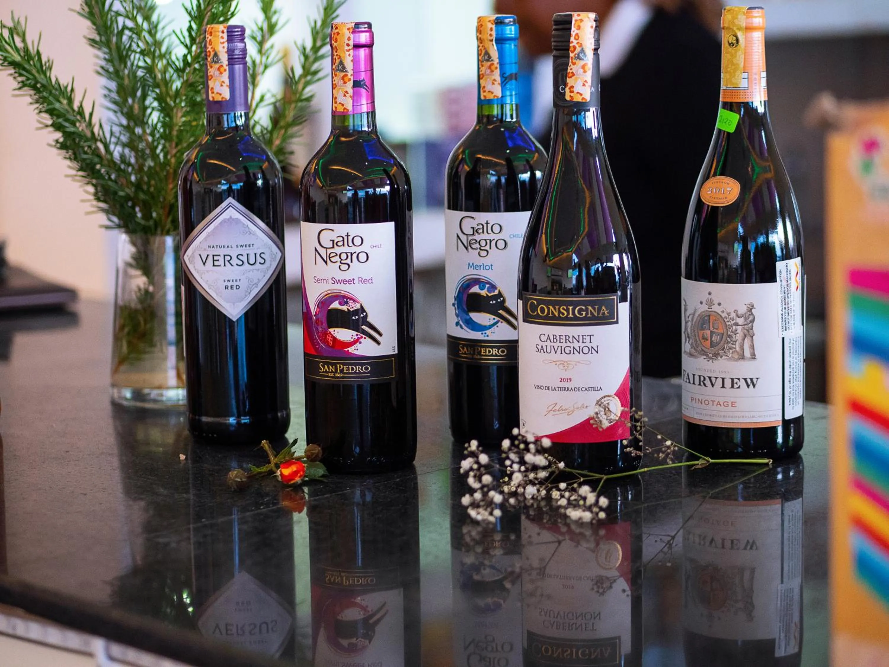 Alcoholic drinks in The Nest Boutique Hotel