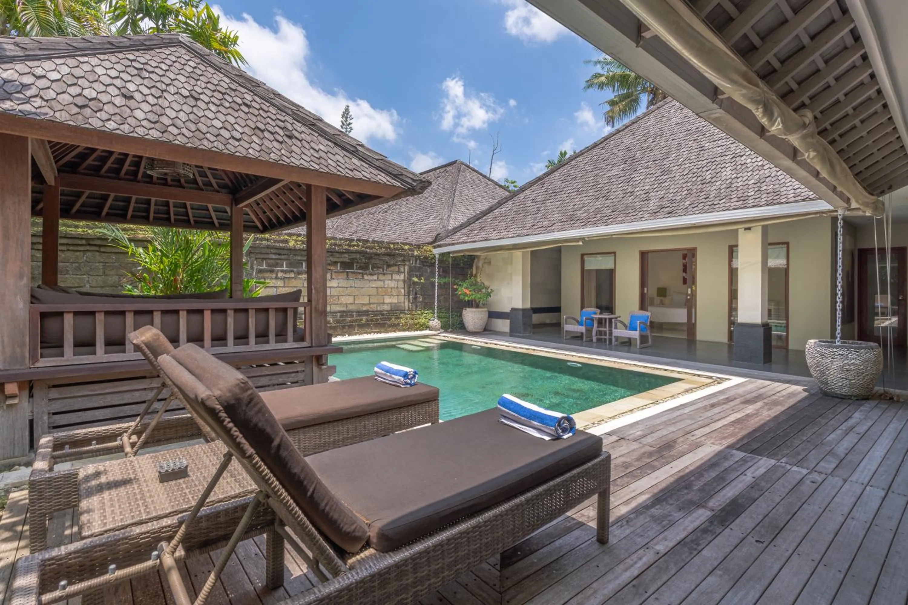 Pool view in Anyar Estate