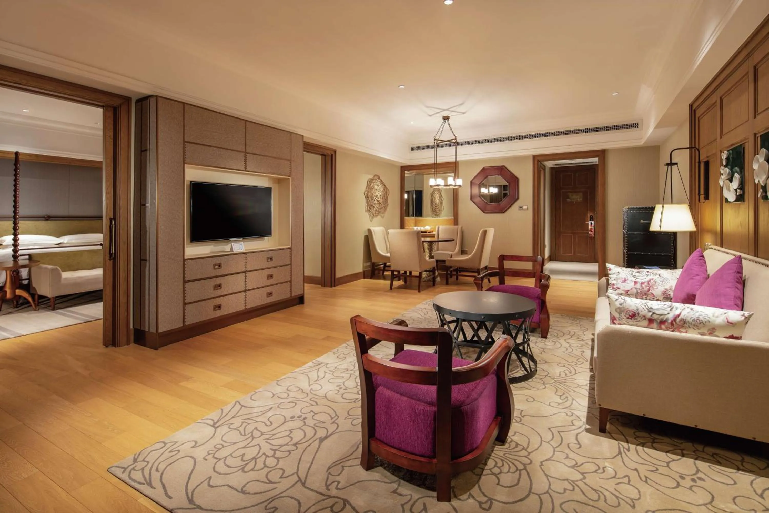 Living room, Bed in Hilton Wenan