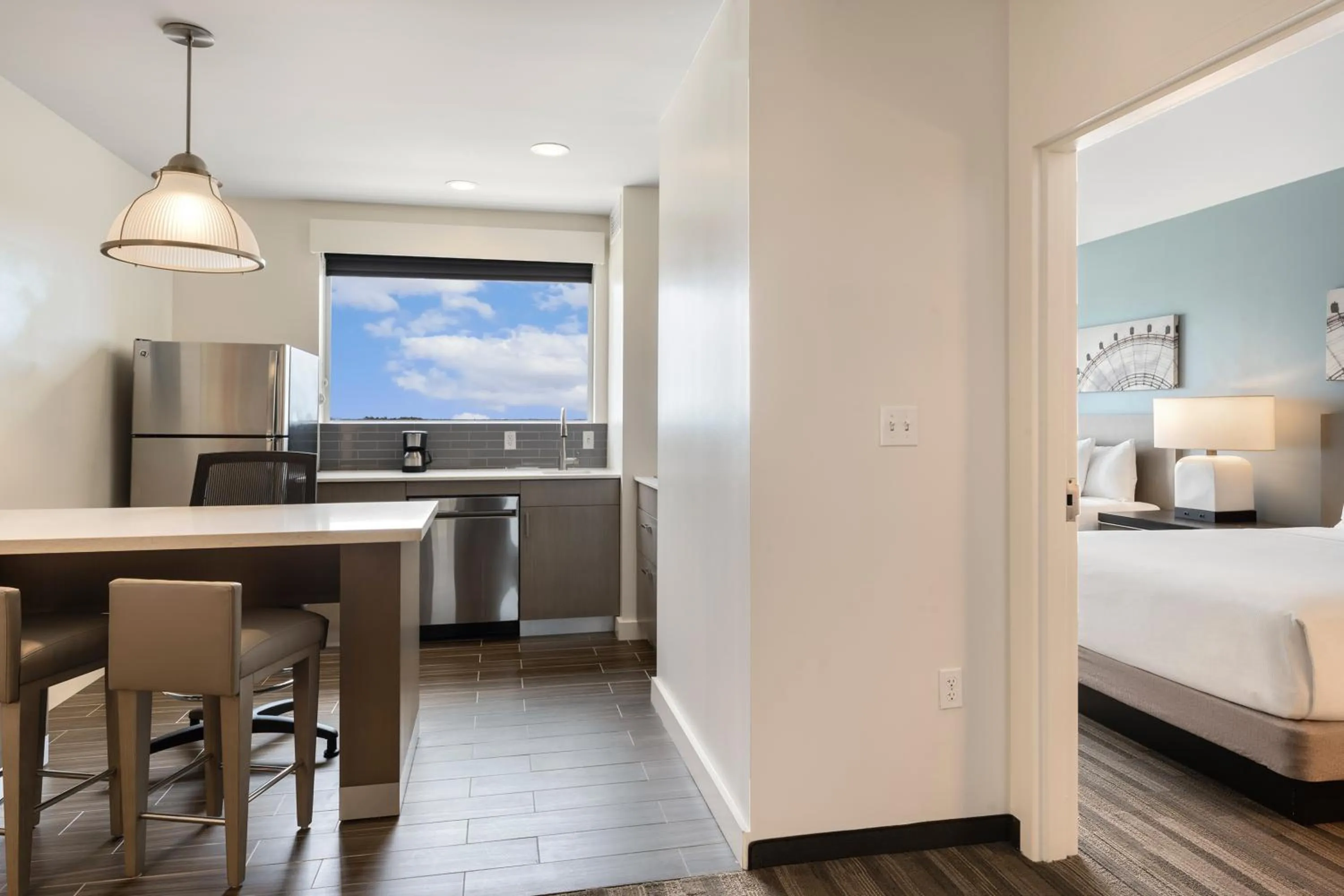 Bed in Hyatt House Orlando International Drive