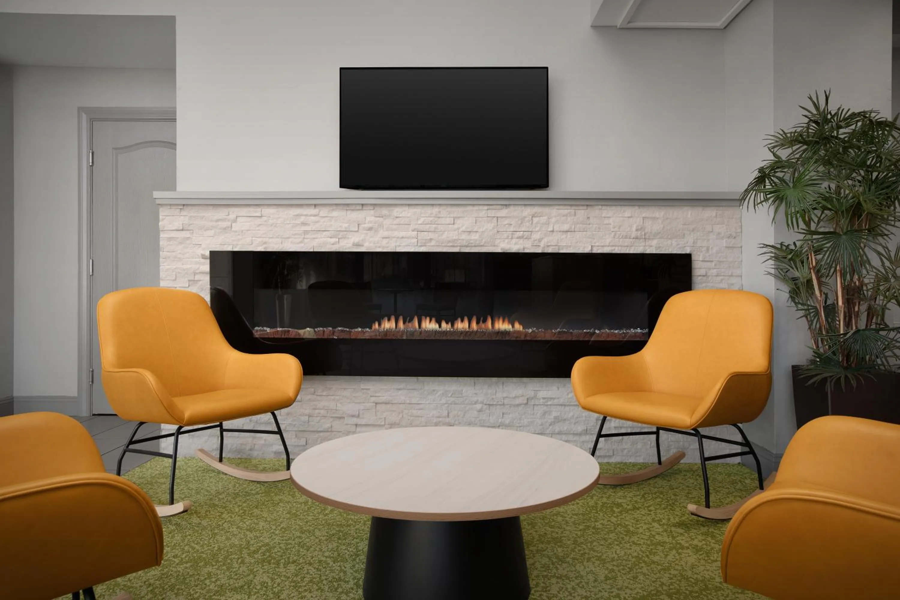 Seating area in Spark by Hilton San Jose Airport