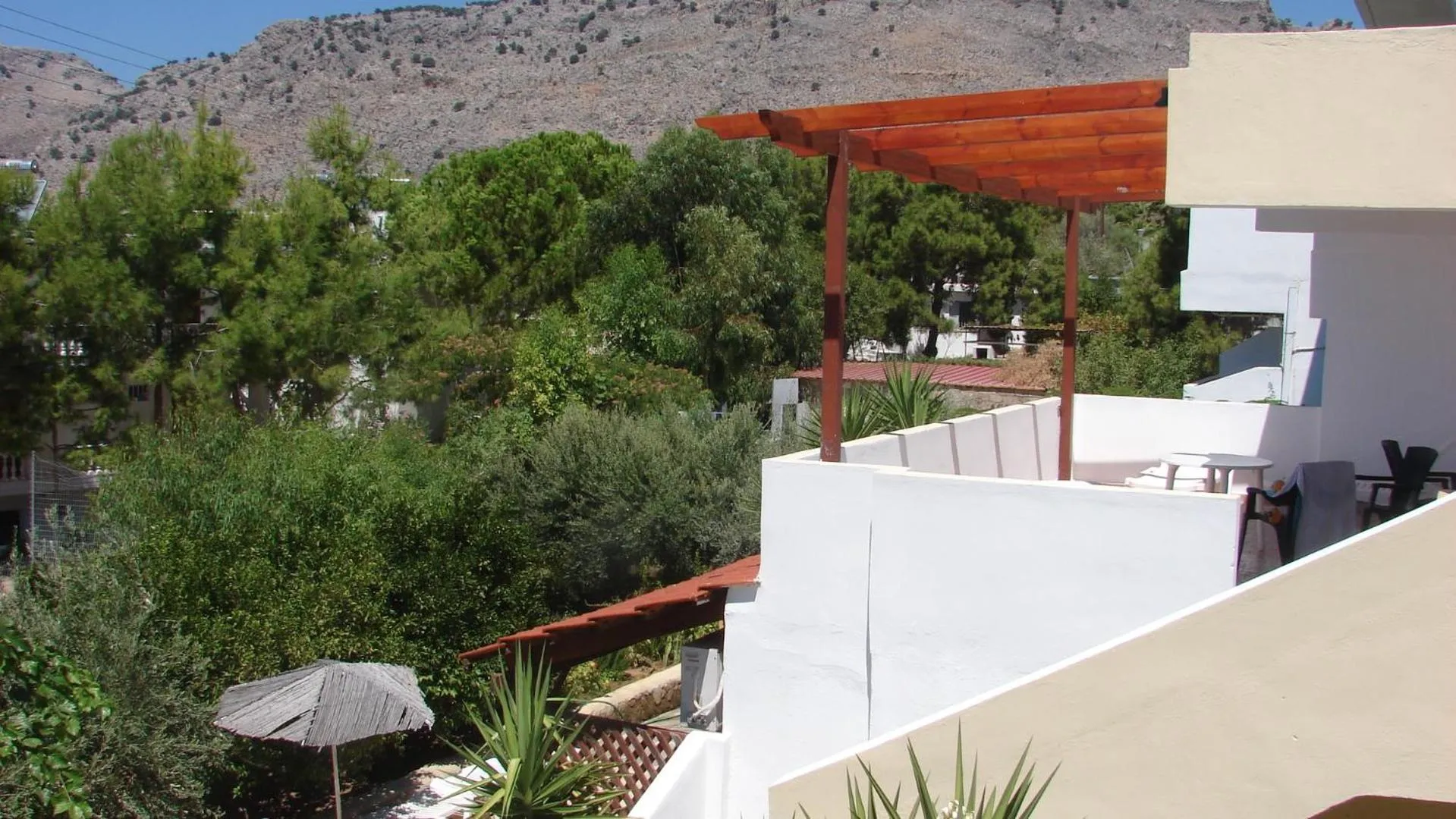 View (from property/room) in Apostolis studios Pefki Lindos Rhodes