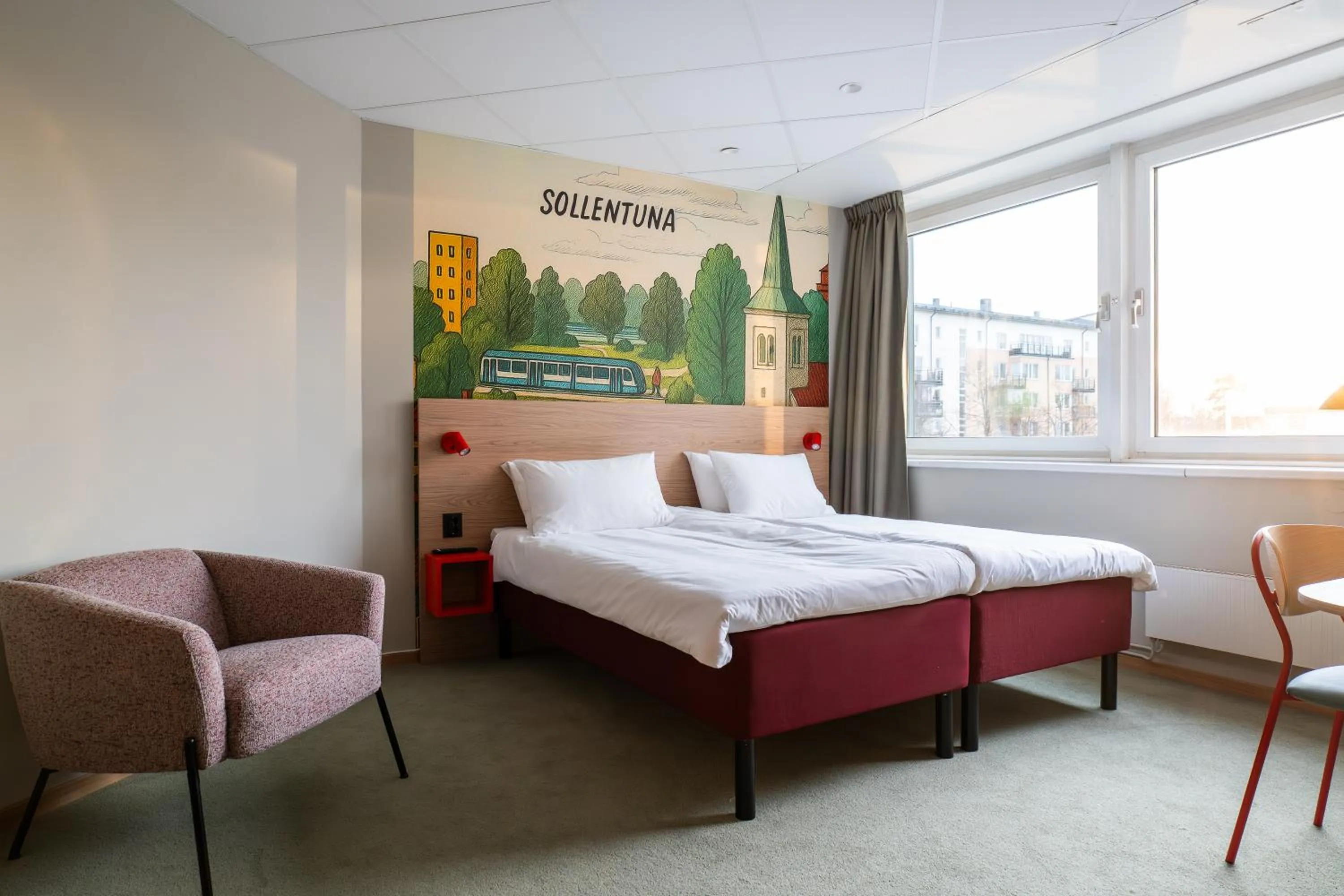 Photo of the whole room, Bed in Good Morning Sollentuna