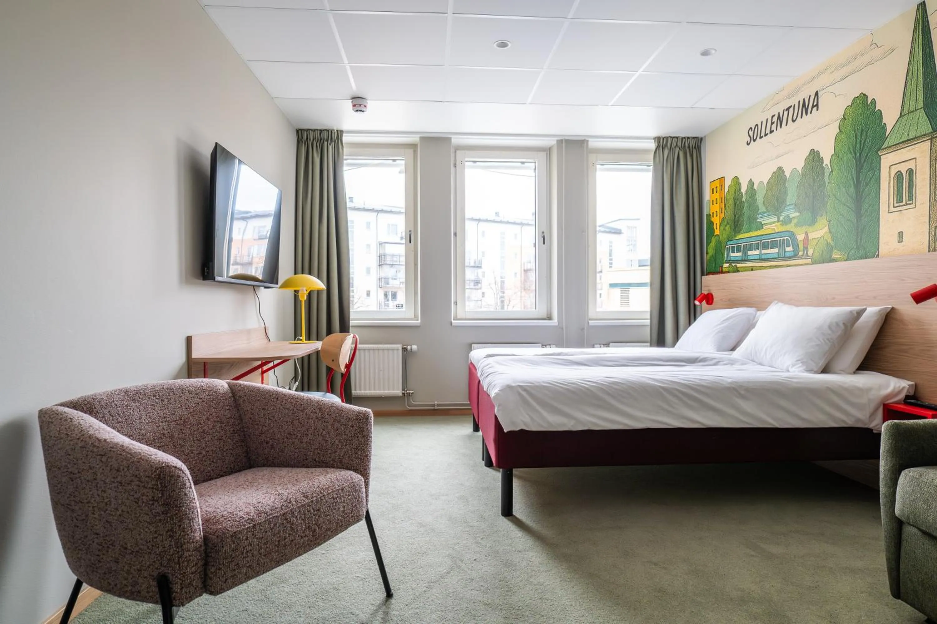 Photo of the whole room, Bed in Good Morning Sollentuna