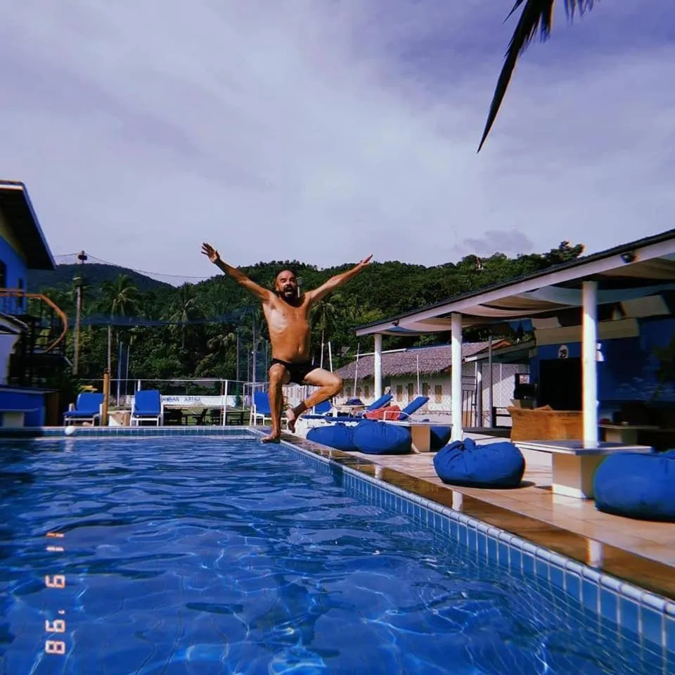 Swimming pool in Phangan Arena Hostel