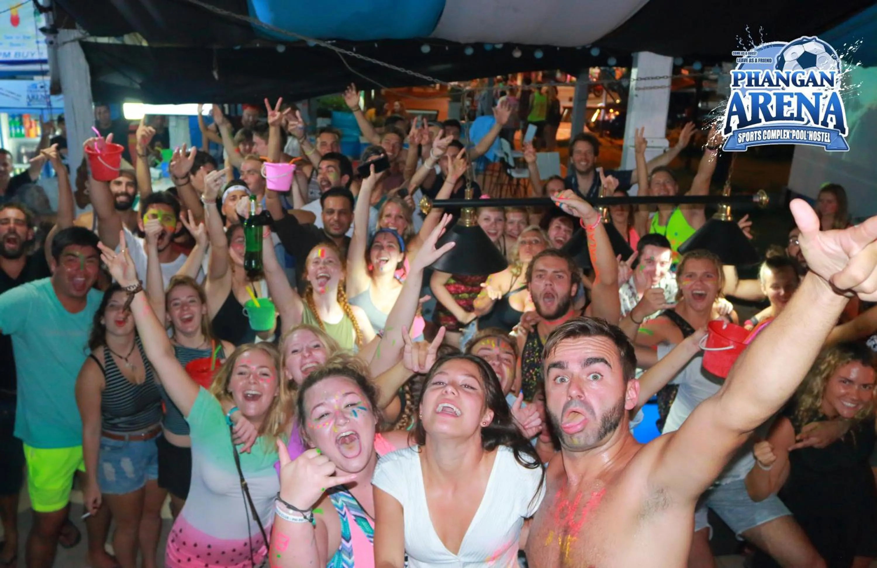 People in Phangan Arena Hostel