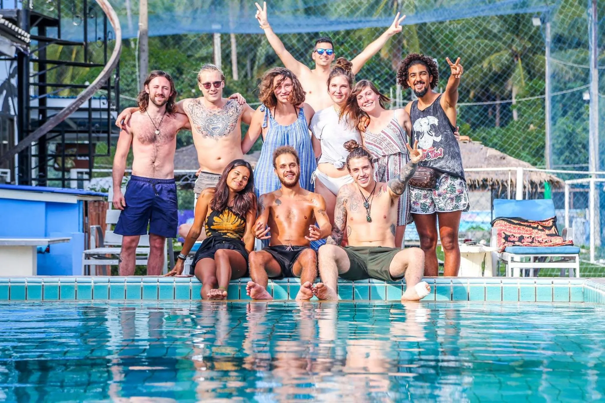 People in Phangan Arena Hostel