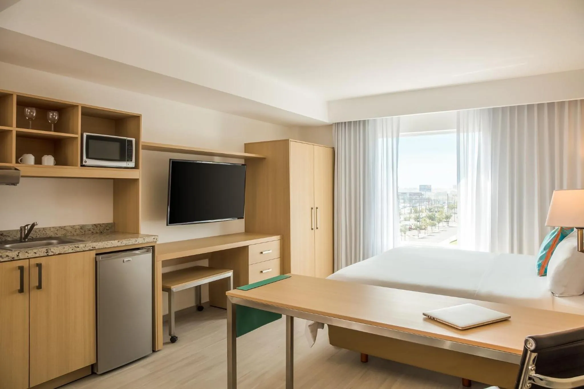 Photo of the whole room, Bed in Fiesta Inn Monterrey la Fe