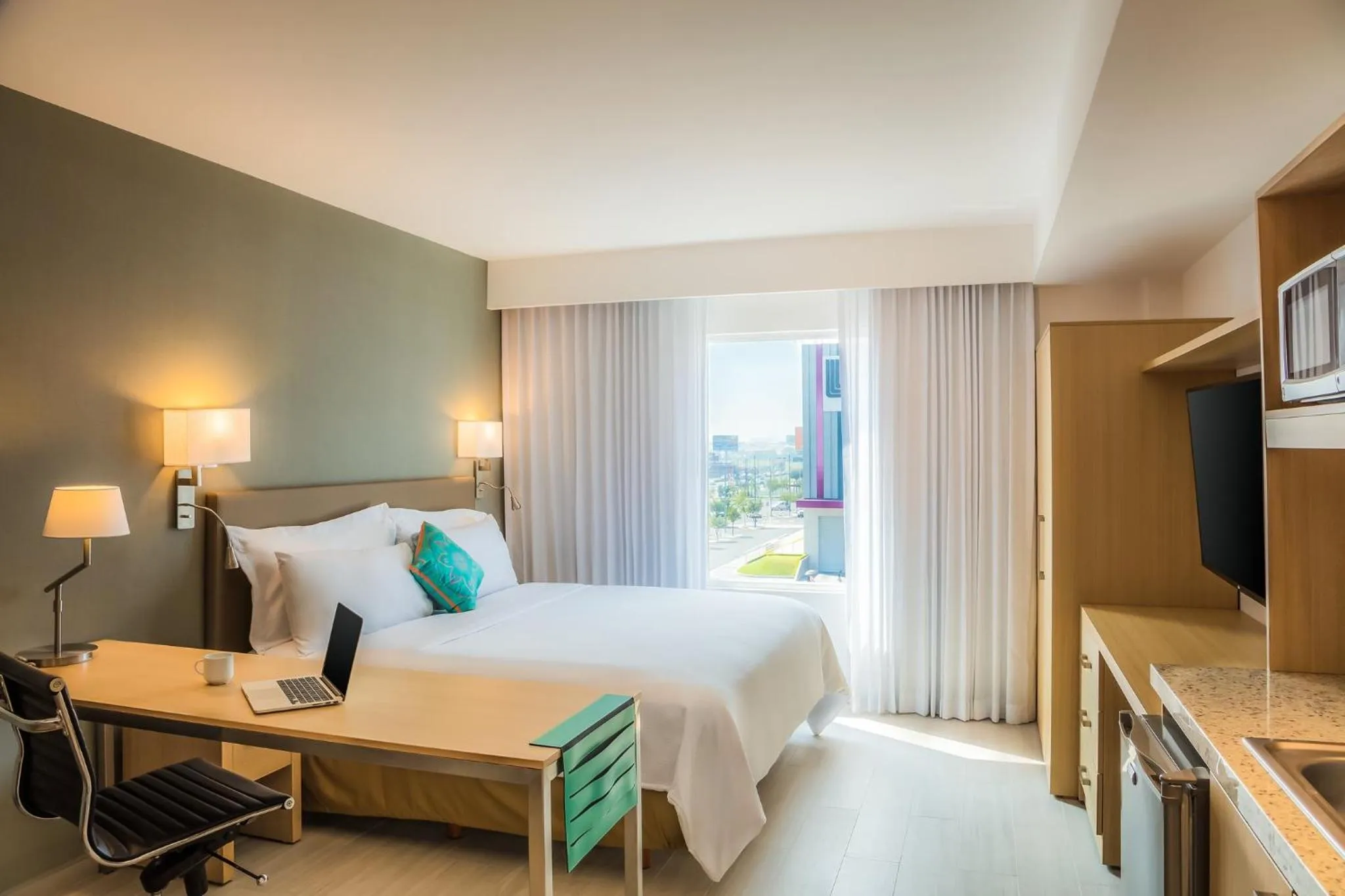 Photo of the whole room, Bed in Fiesta Inn Monterrey la Fe