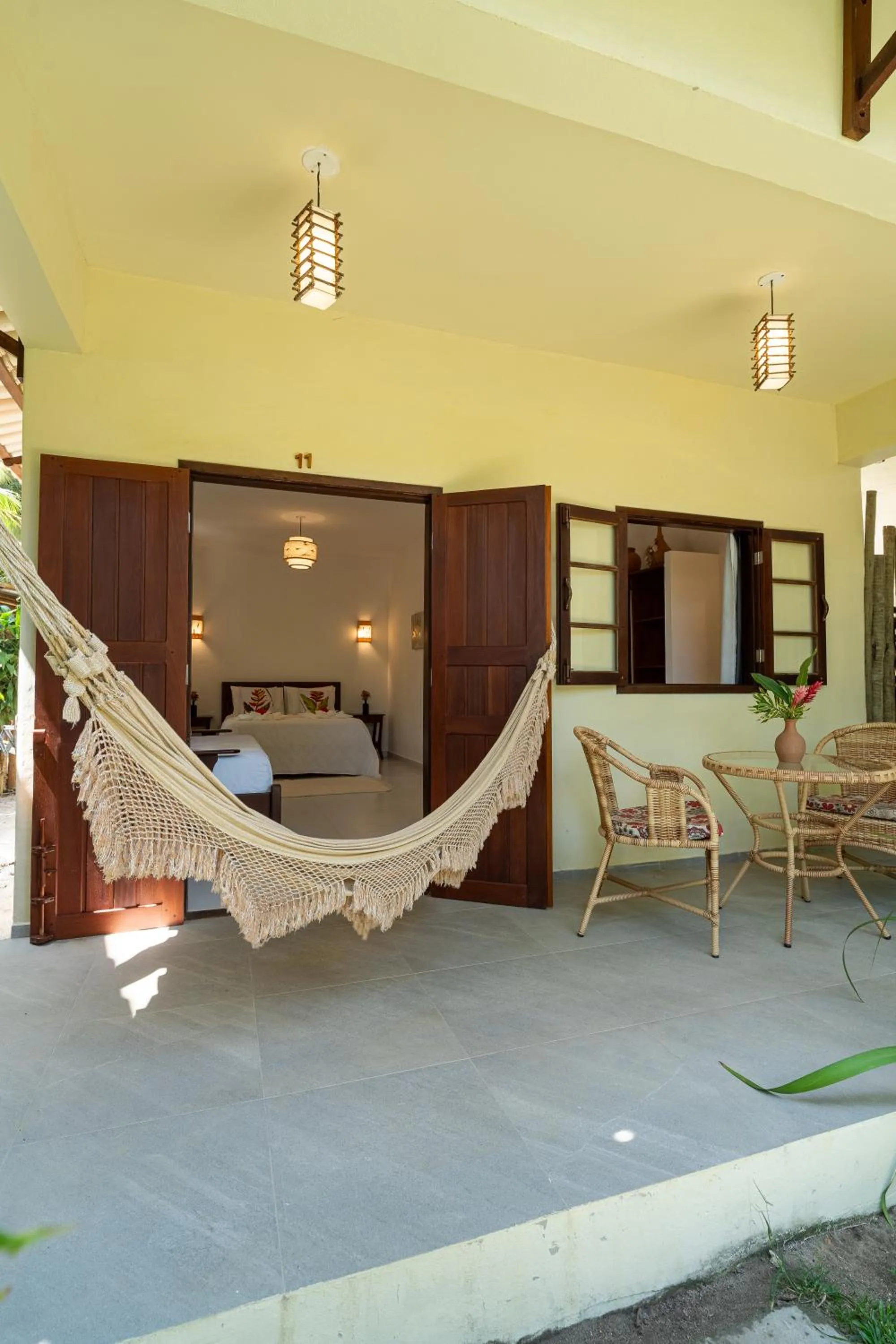 Balcony/Terrace in Pousada Samambaia