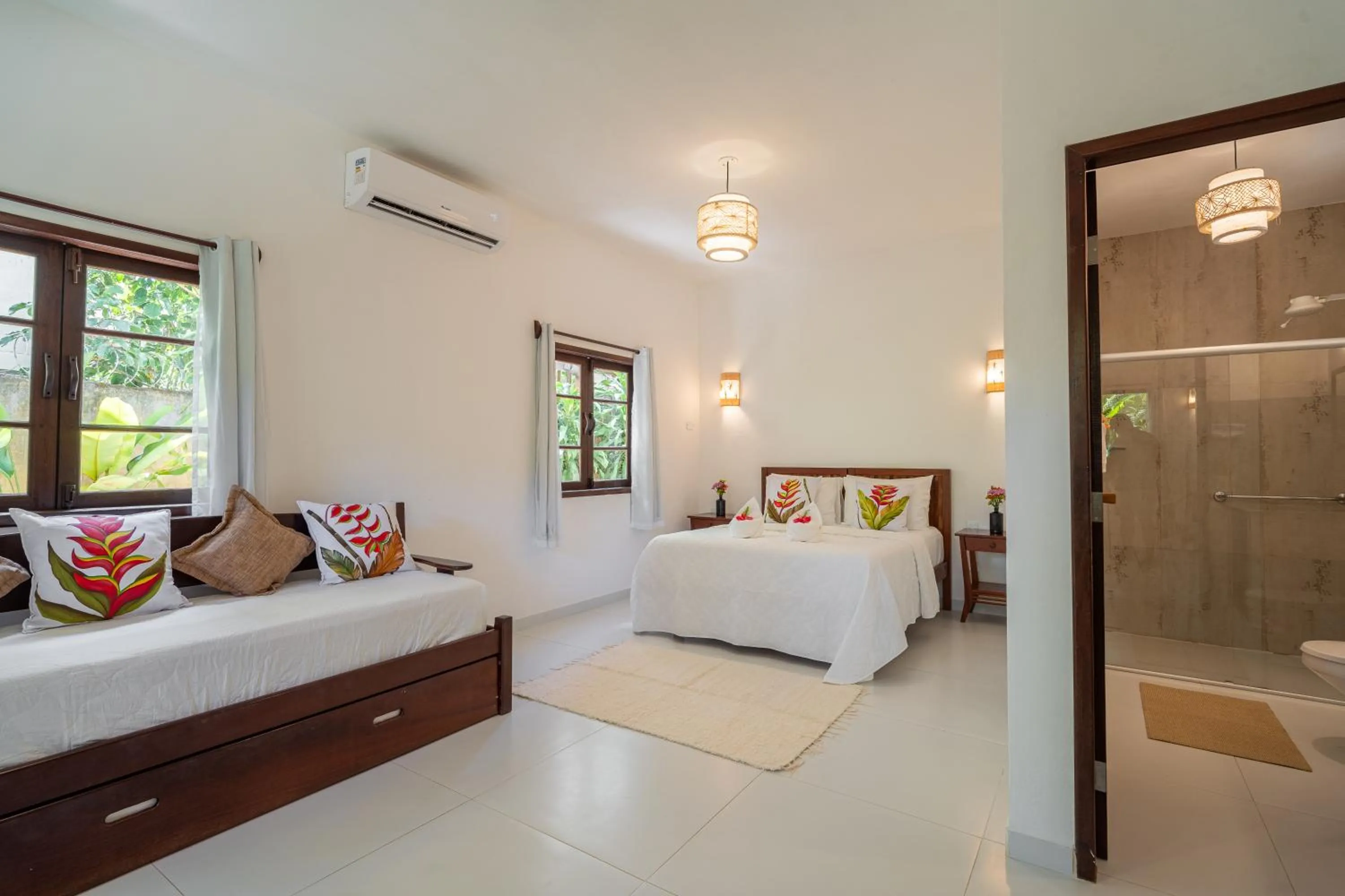 Bed in Pousada Samambaia