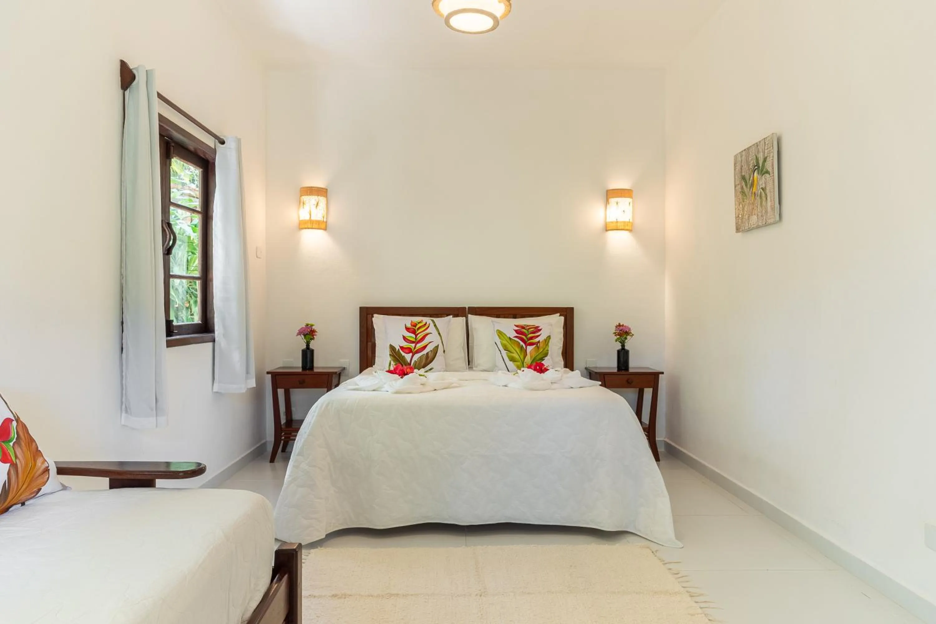 Bed in Pousada Samambaia