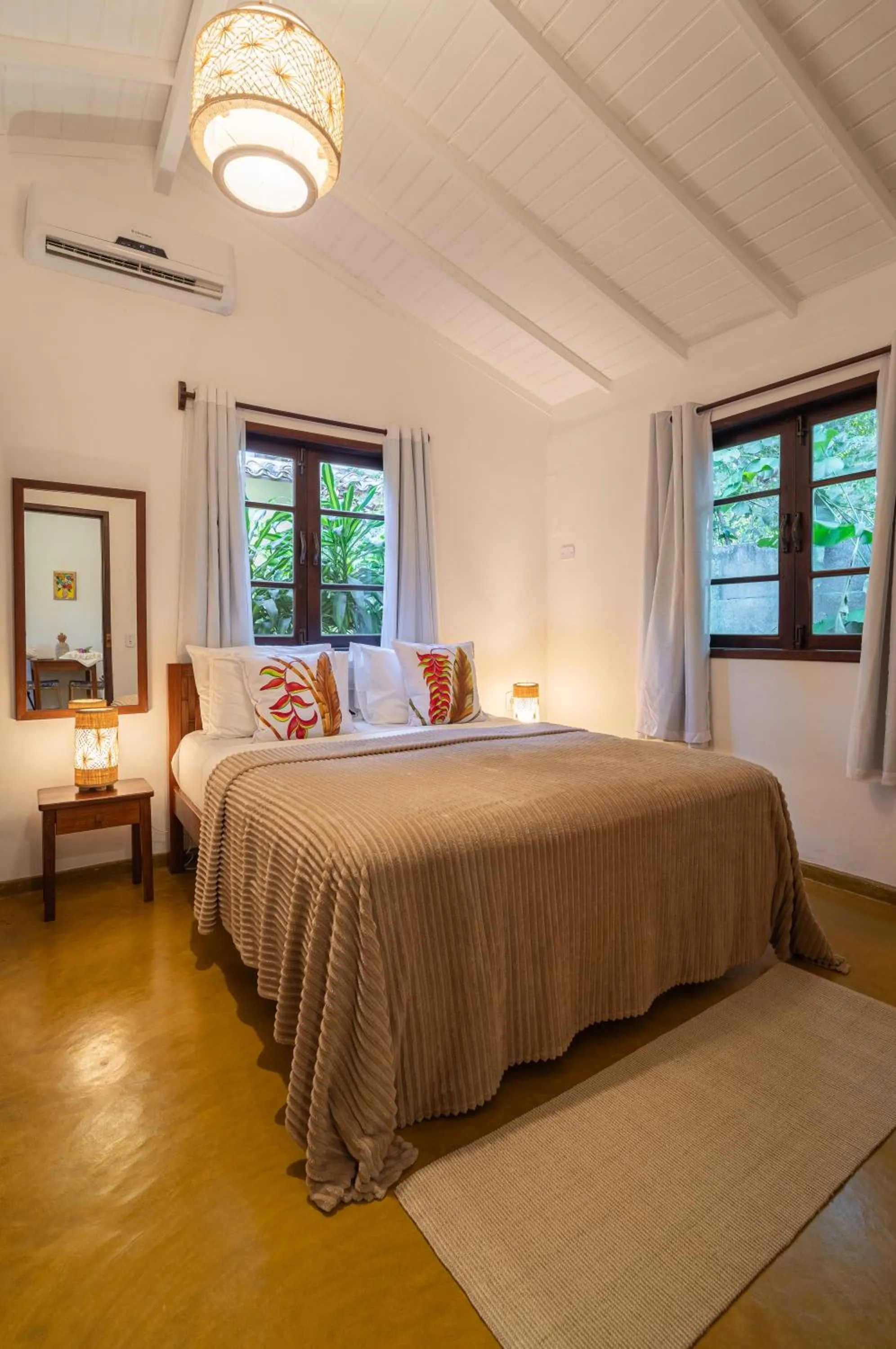 Bed in Pousada Samambaia