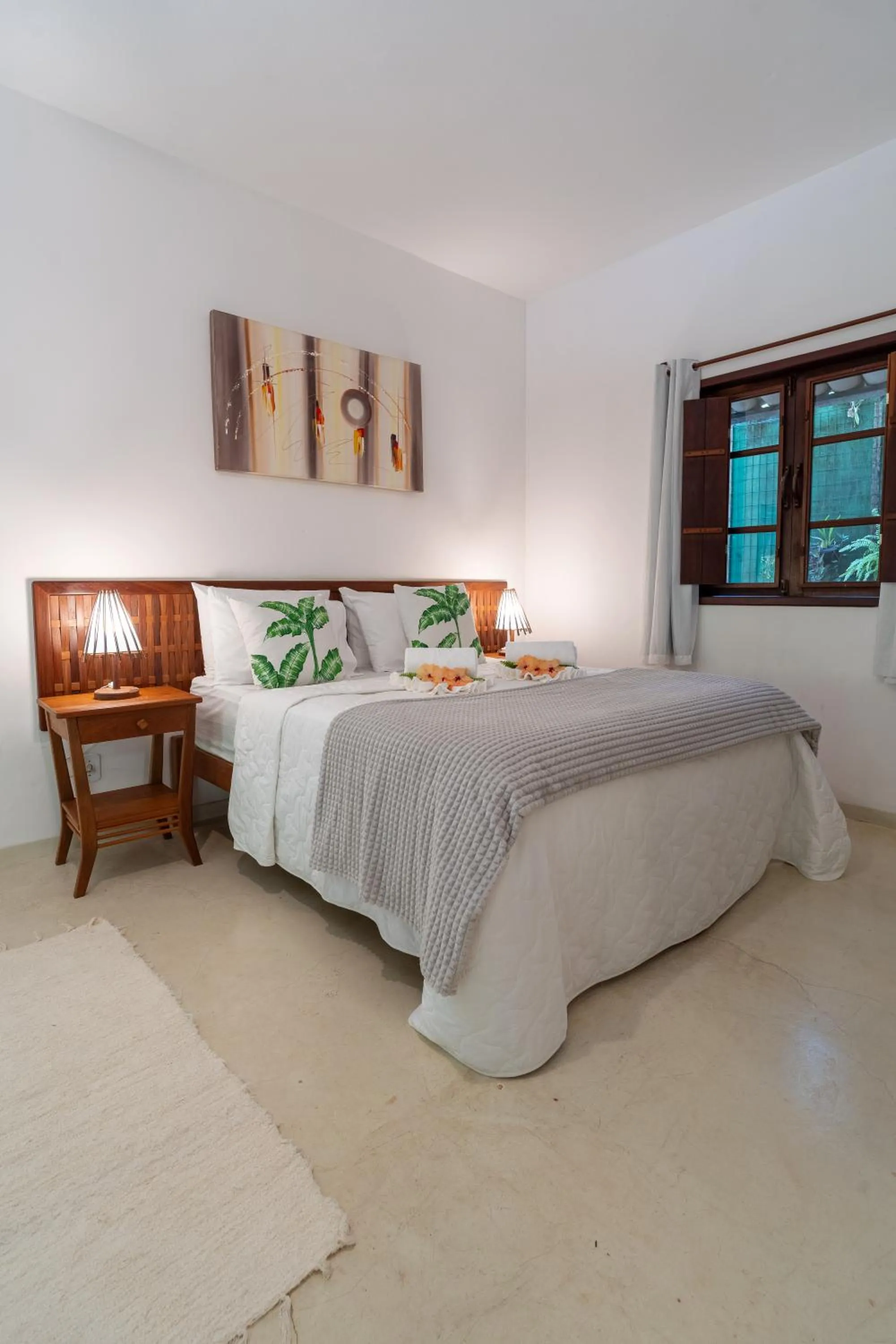 Bed in Pousada Samambaia