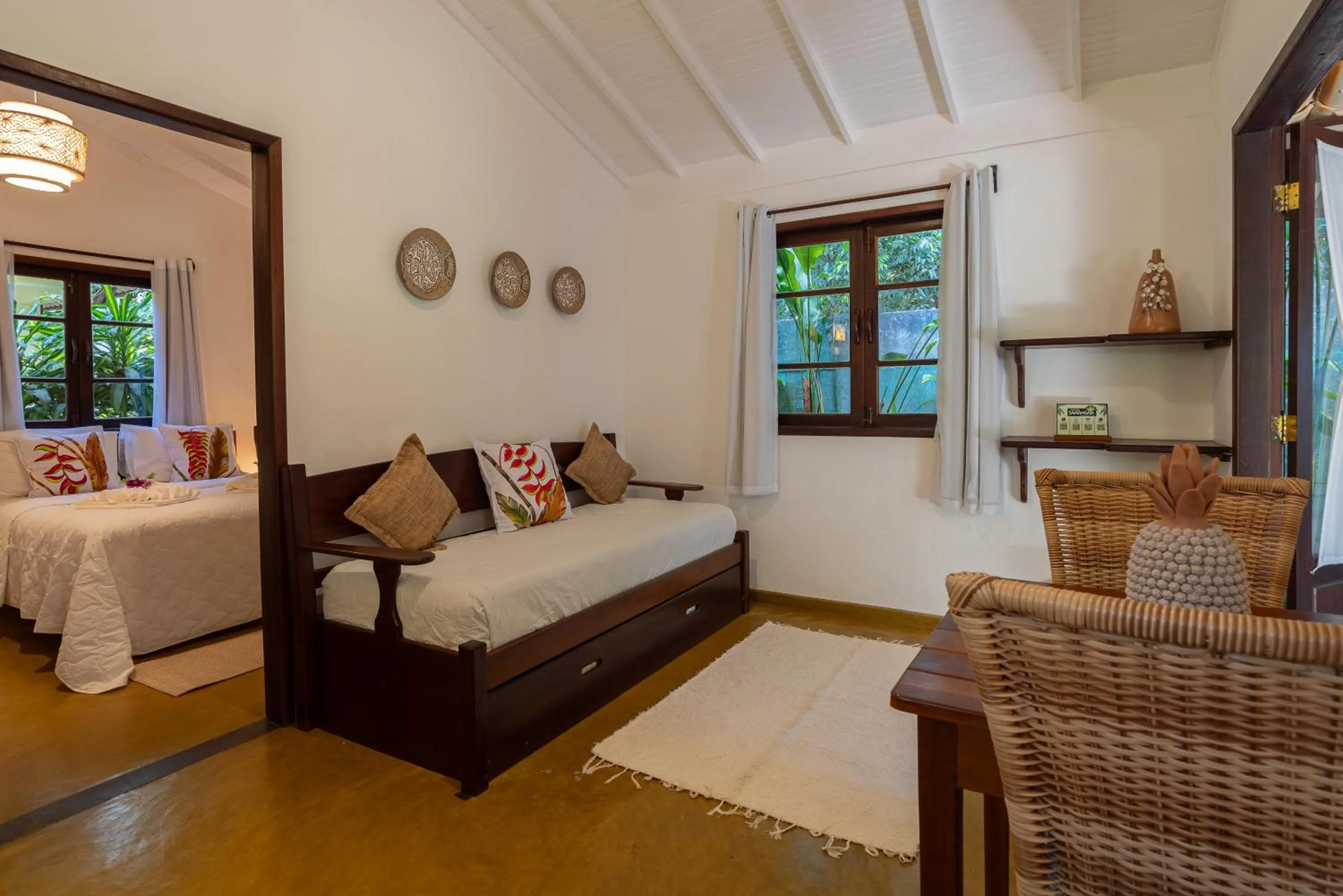 Bed in Pousada Samambaia