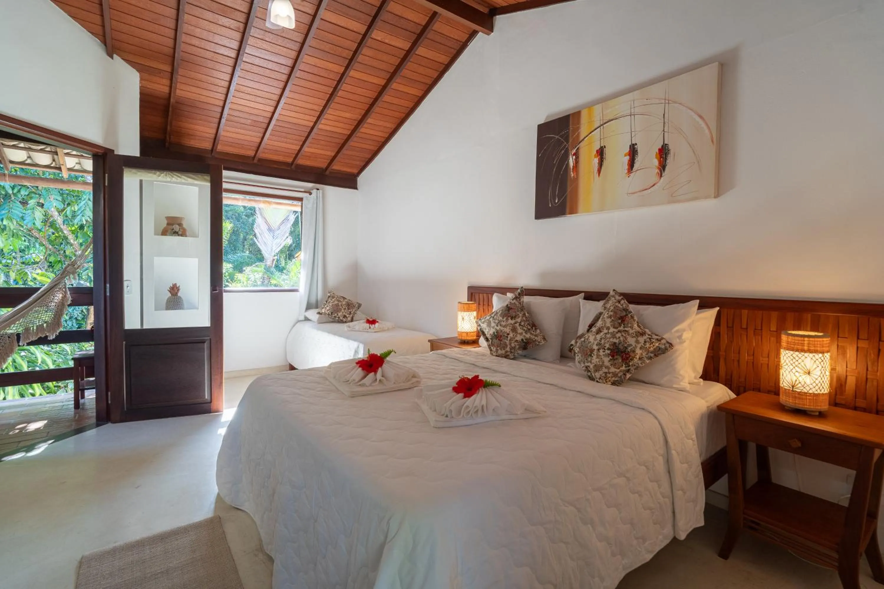 Bedroom, Bed in Pousada Samambaia