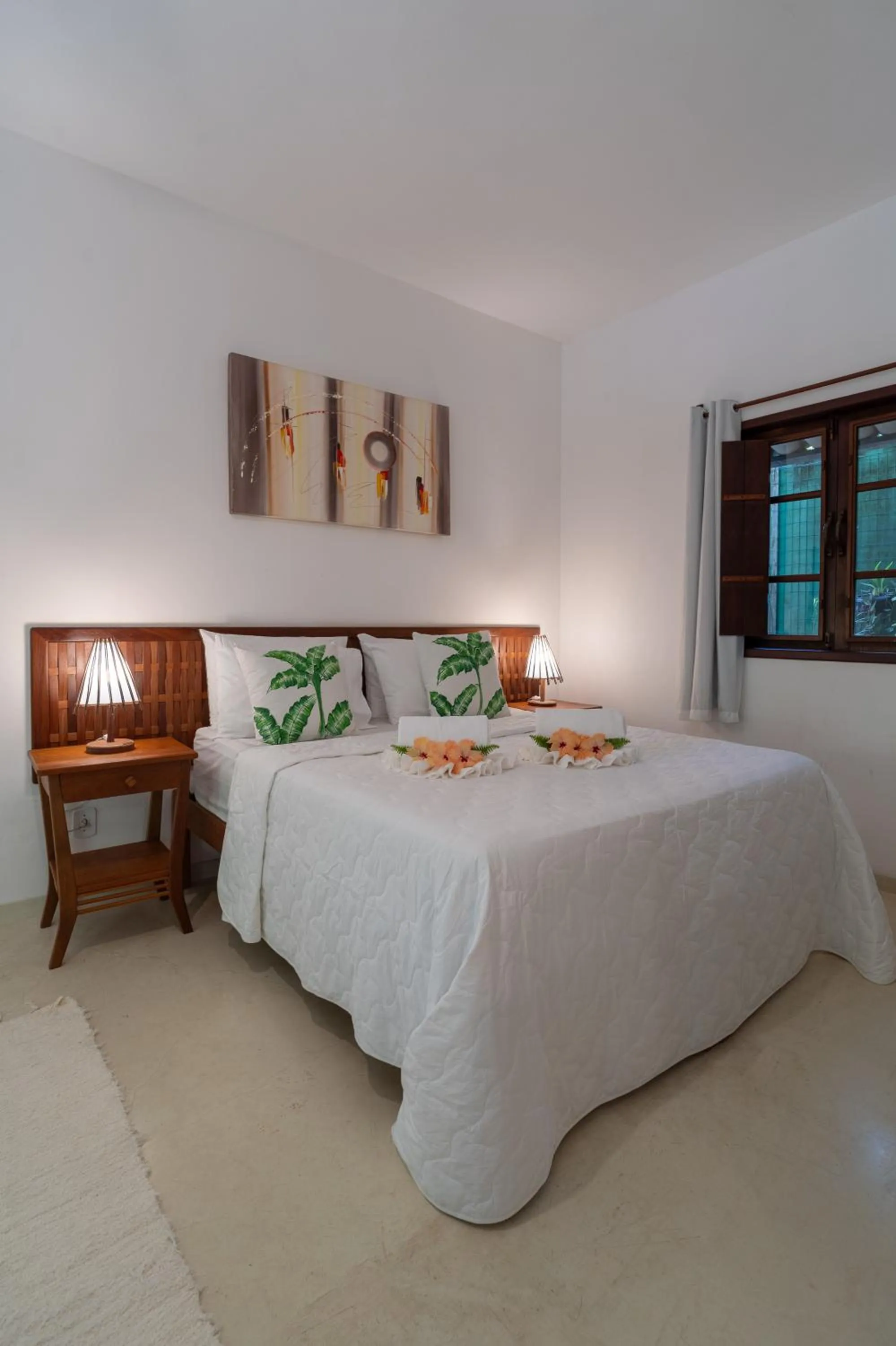 Bed in Pousada Samambaia