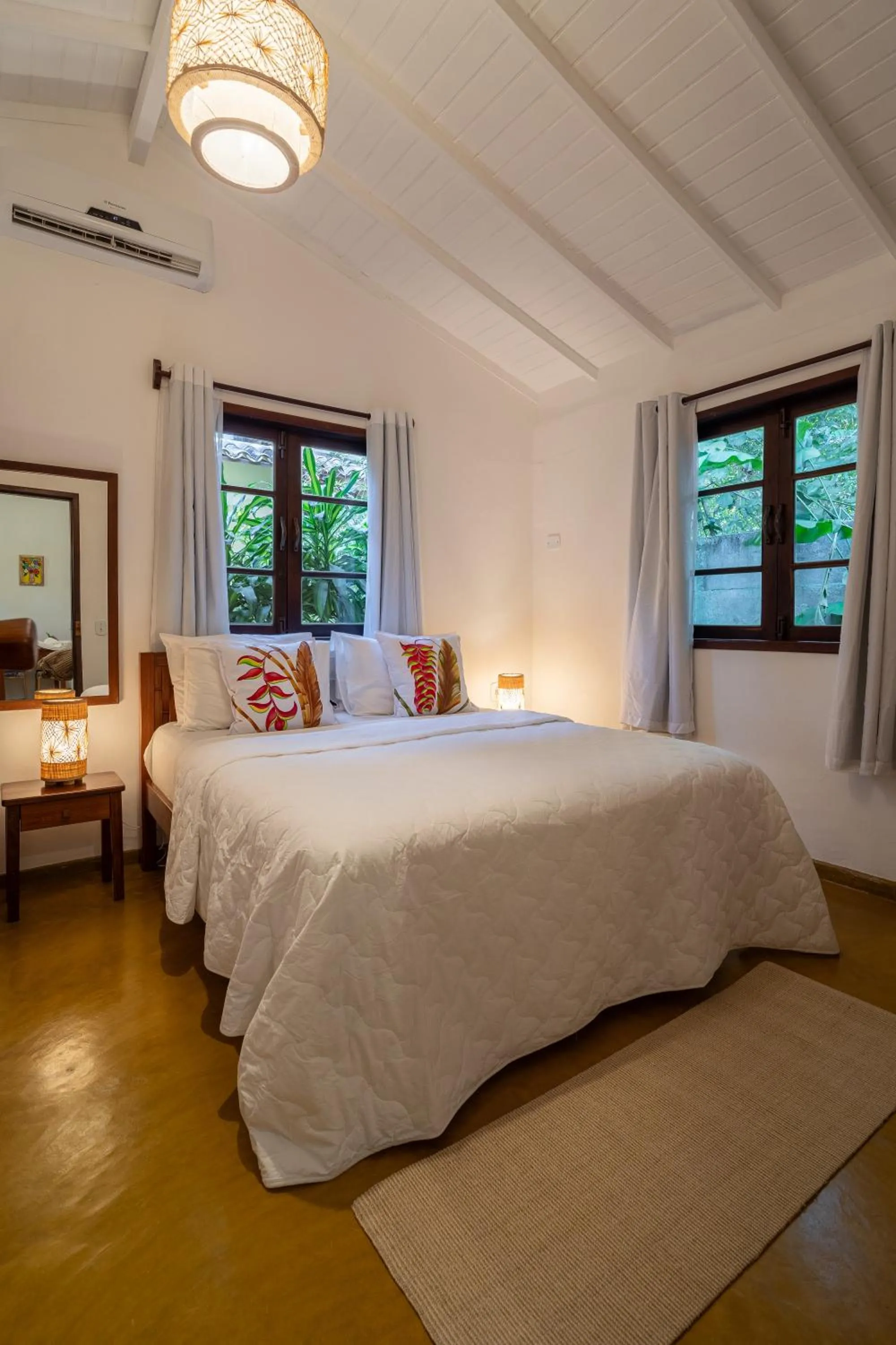 Bed in Pousada Samambaia