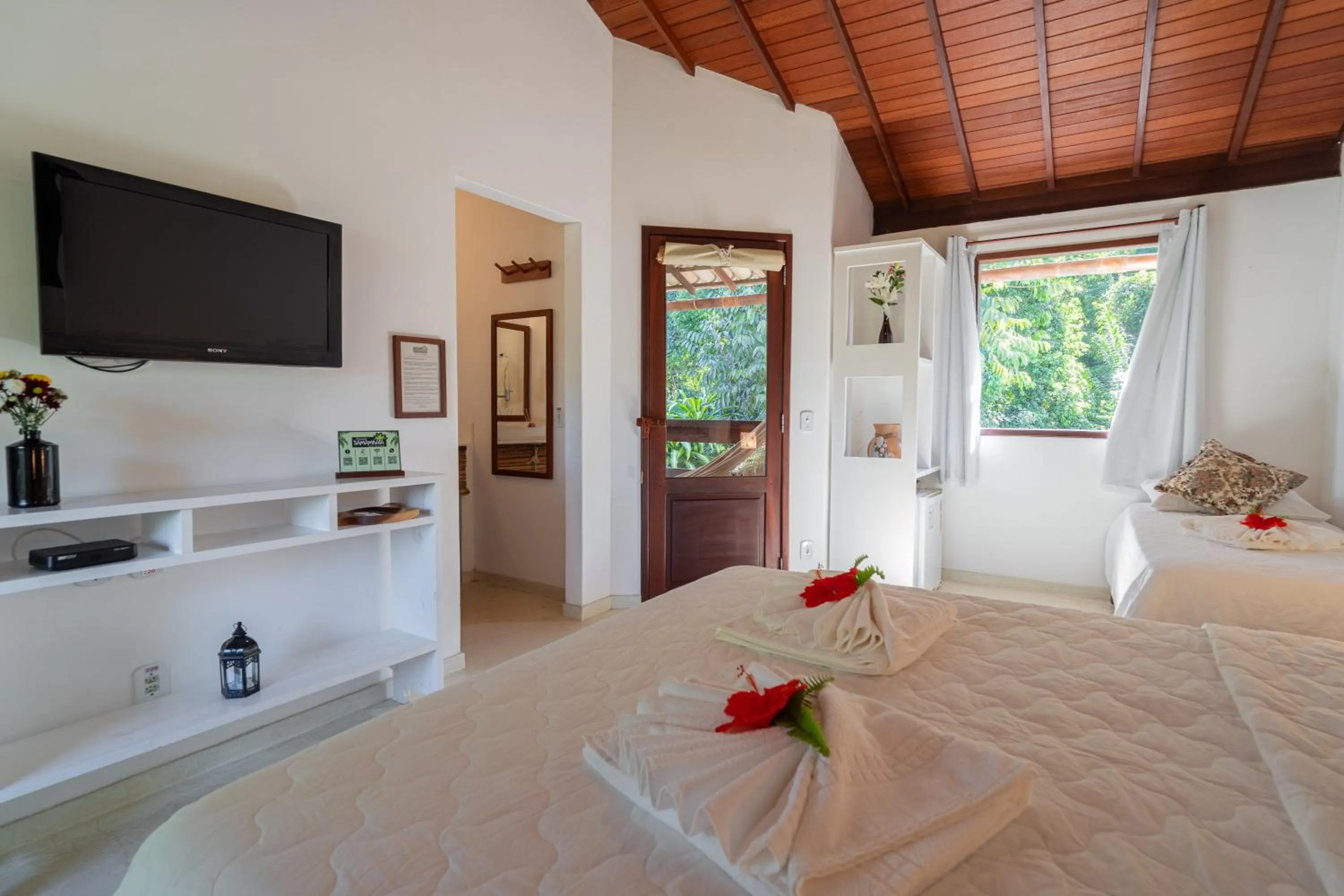 Bedroom, Bed in Pousada Samambaia