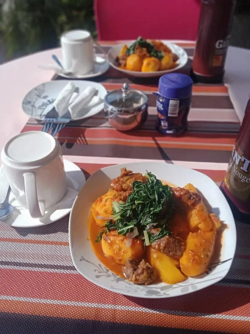 Buffet breakfast in Riverside Resort Hotel Kabale