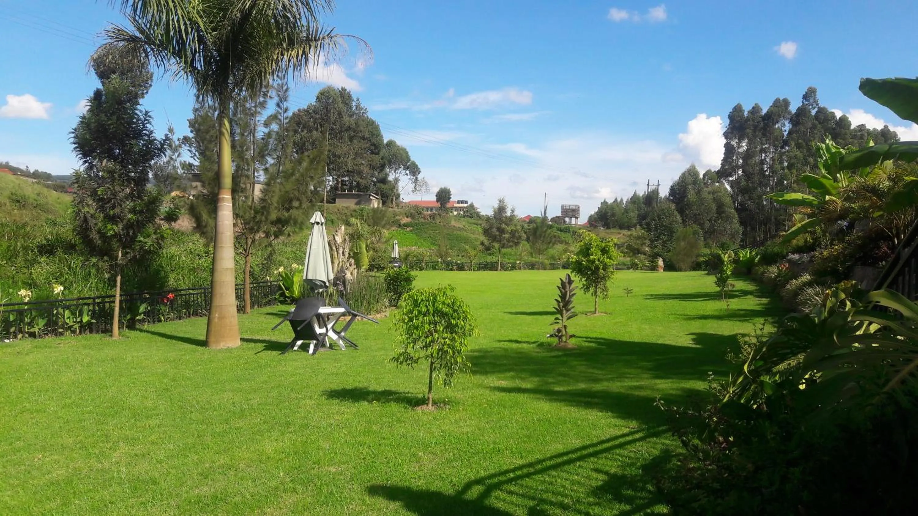 Garden view in Riverside Resort Hotel Kabale