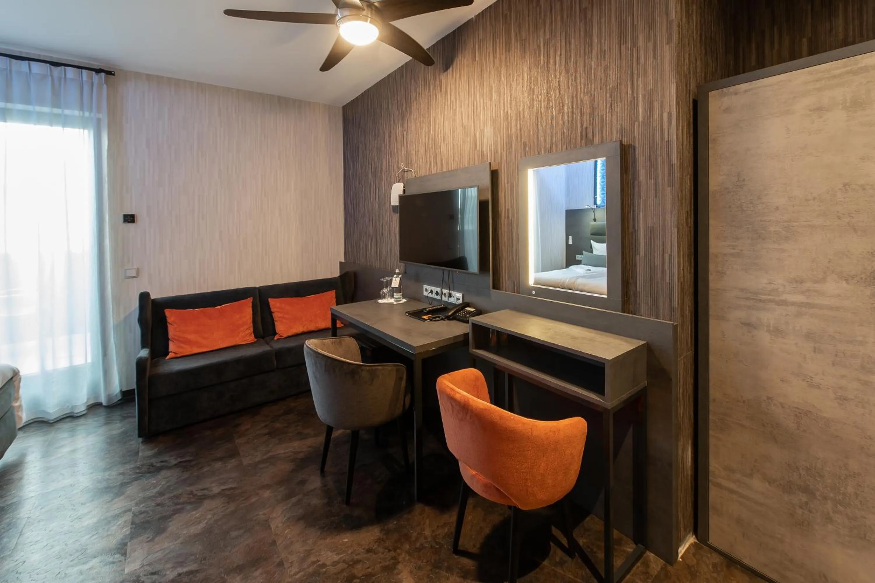 Seating area in GS Hotel