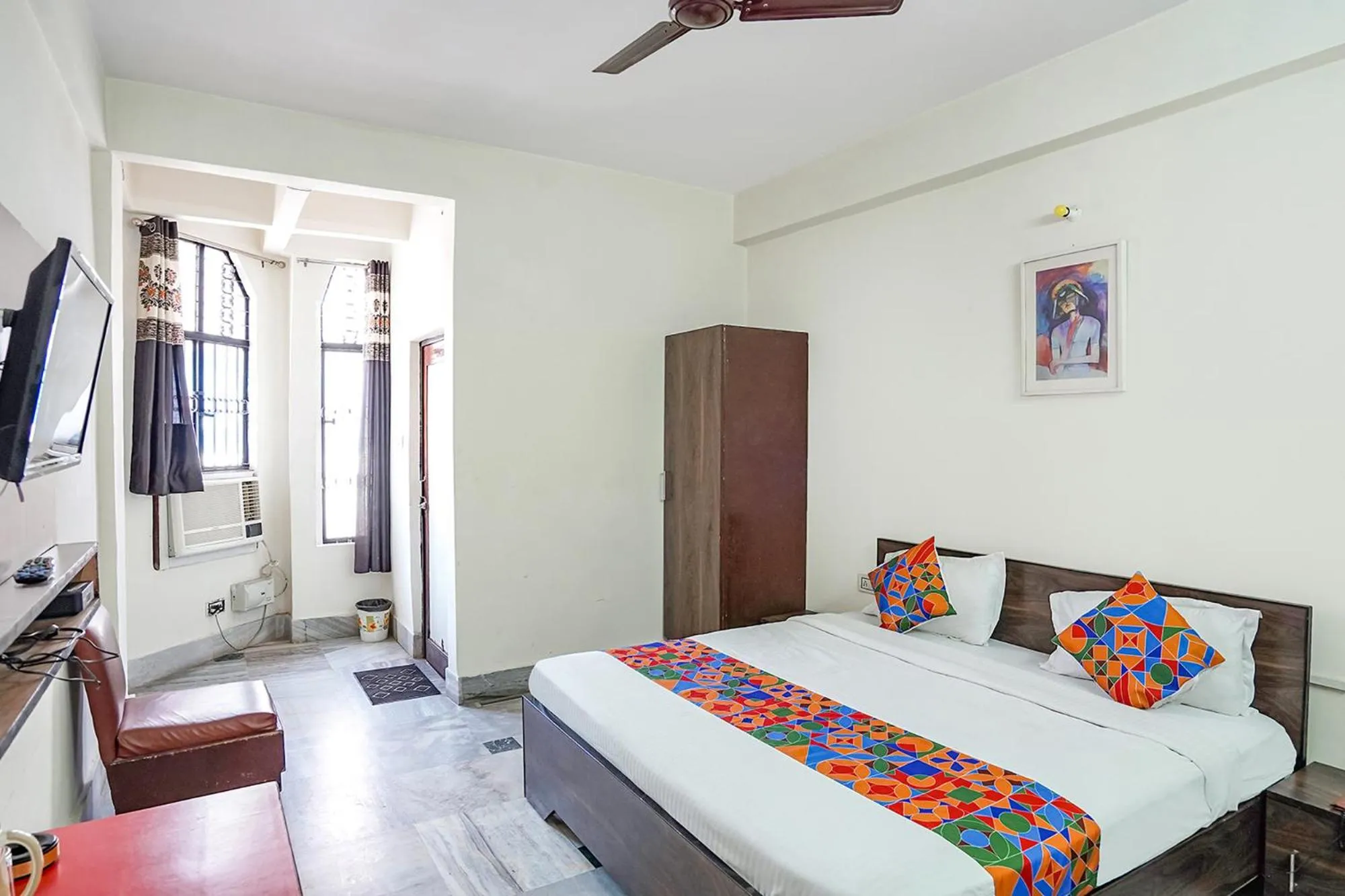 Bed in FabHotel New Shanti