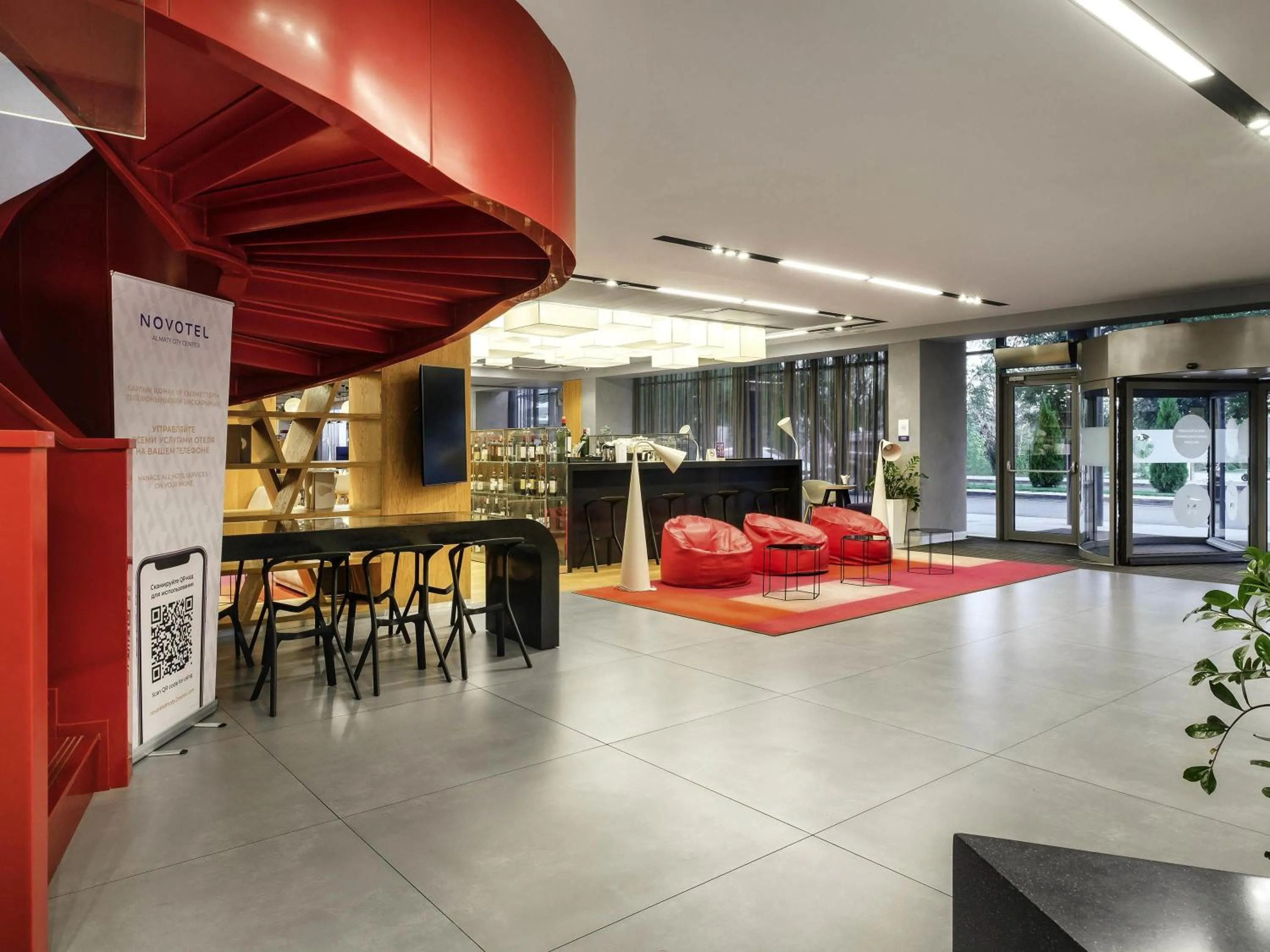 Lounge or bar in Novotel Almaty City Center