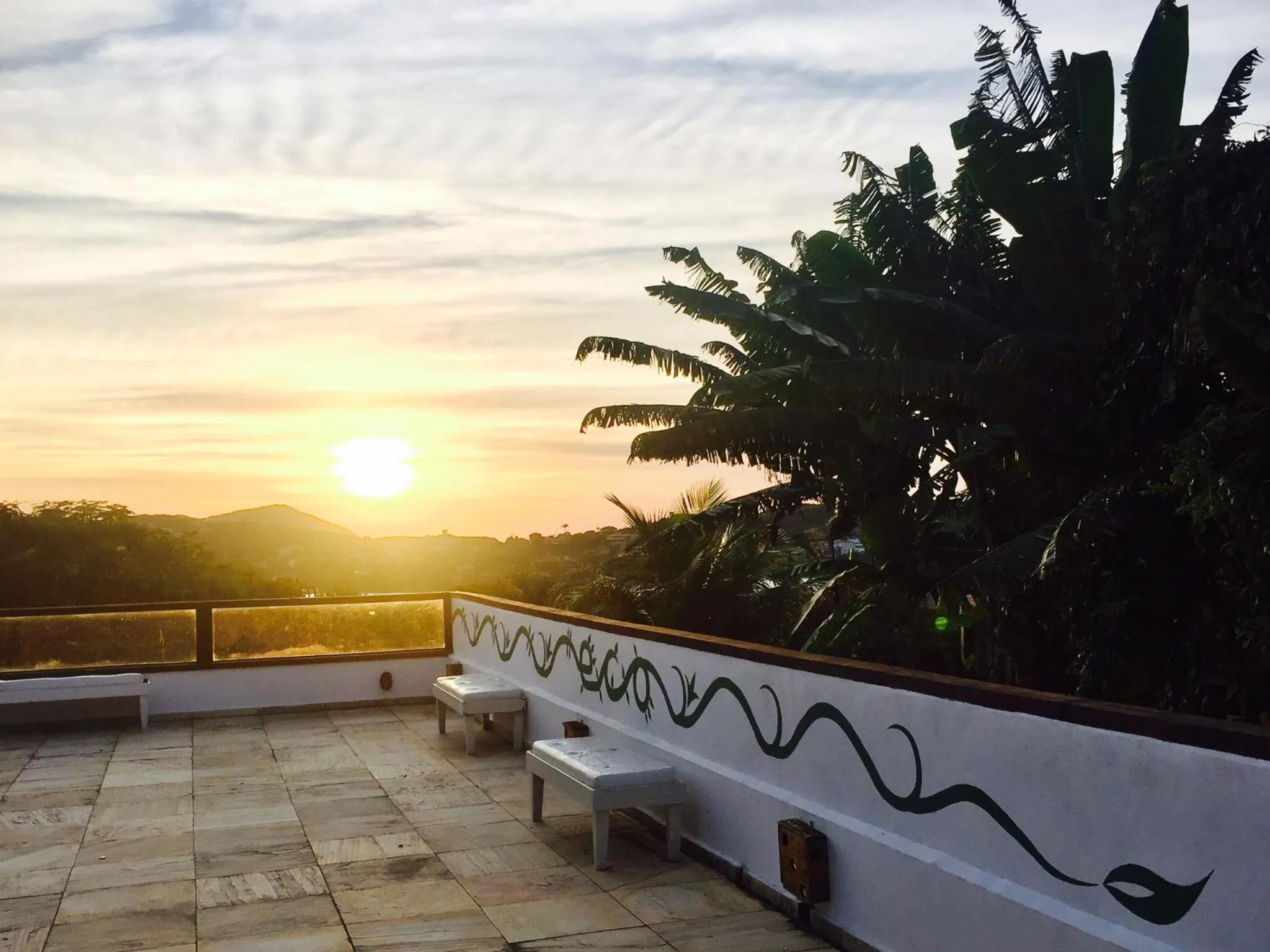 Balcony/Terrace in The Eco Palace Hostel