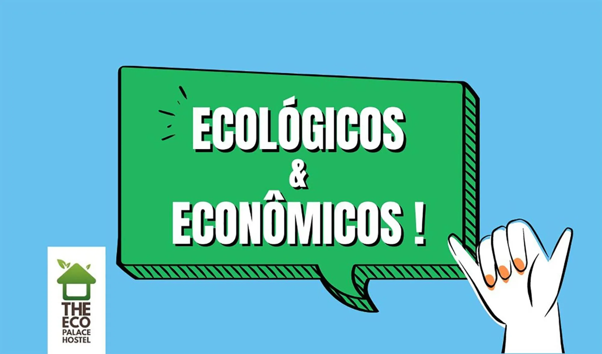 Logo/Certificate/Sign in The Eco Palace Hostel