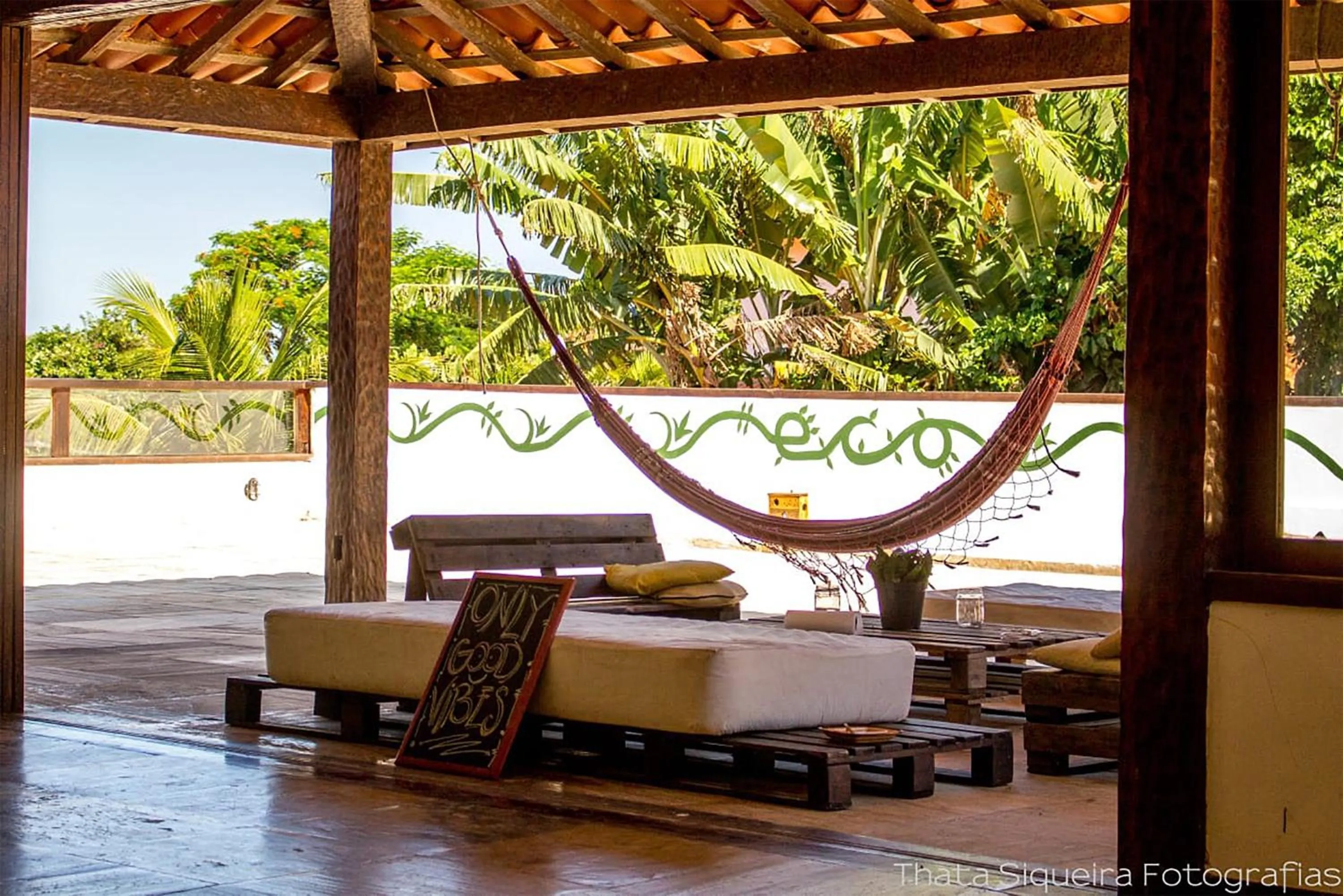 Patio in The Eco Palace Hostel