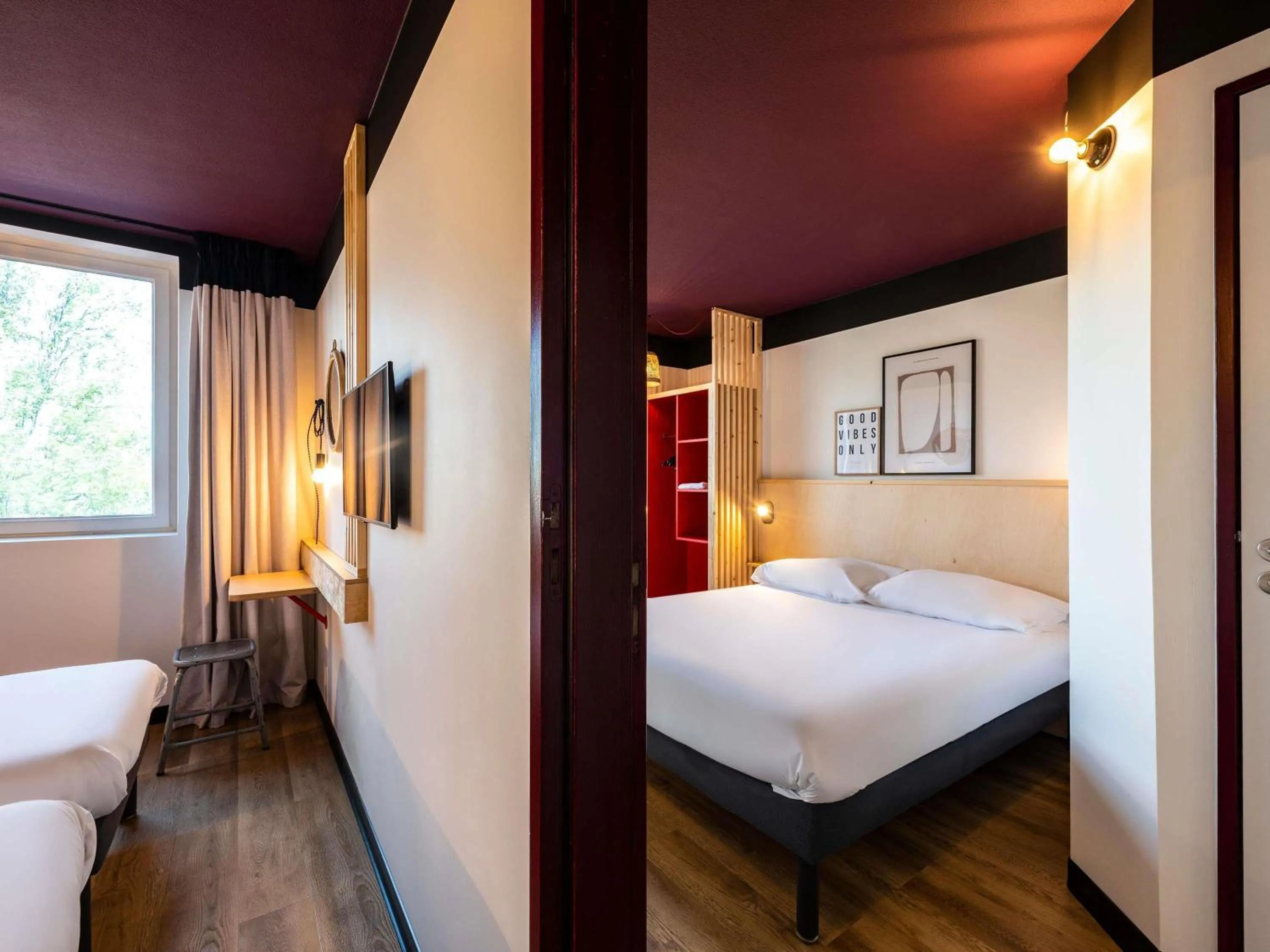 Bedroom, Bed in Greet hotel Bourg-en-Bresse Sud Montagnat