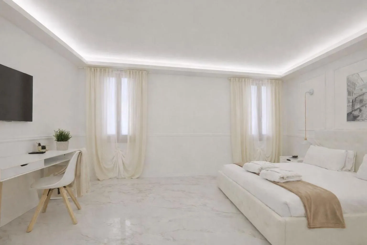 Bedroom, Bed in San Marco Suite 755