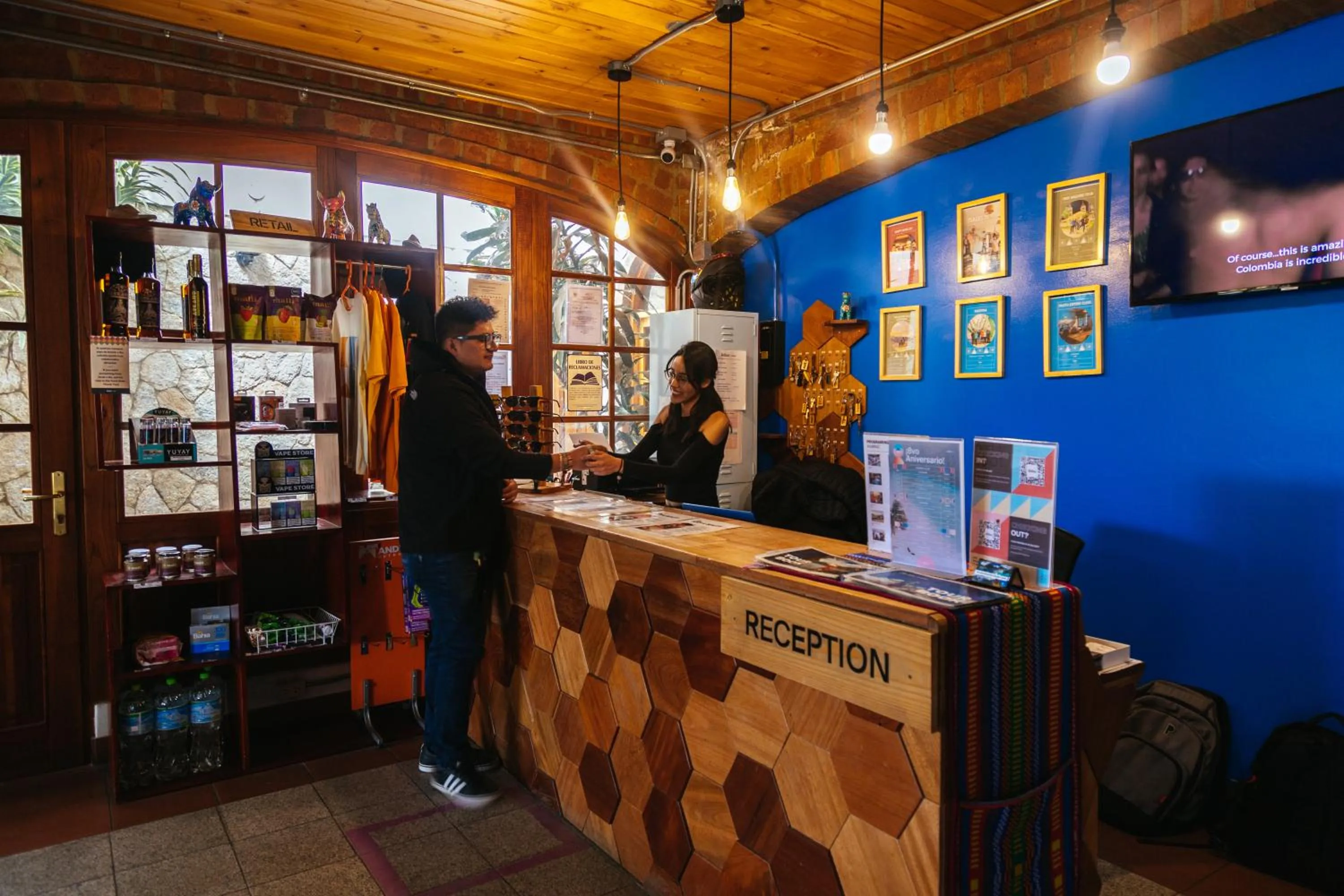 Lobby or reception in Selina Huaraz