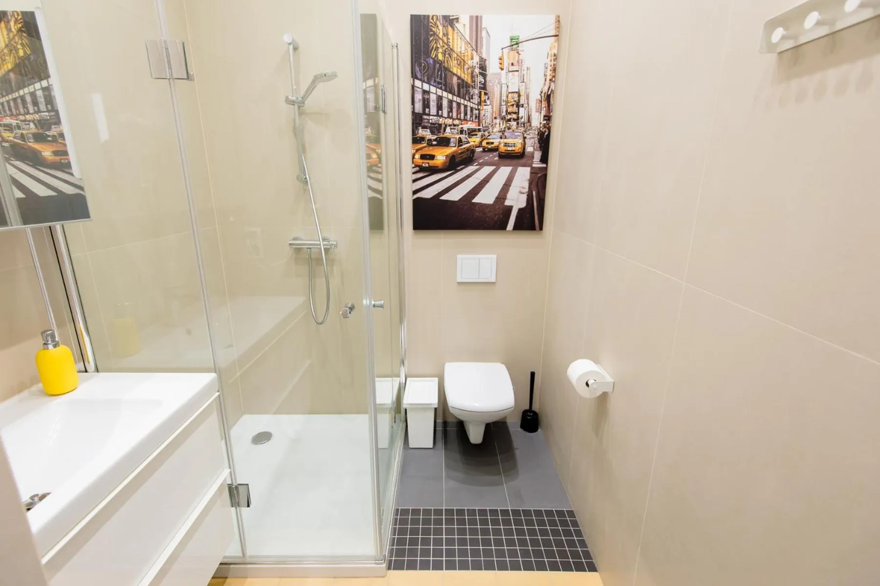 Shower in Bliss Apartments