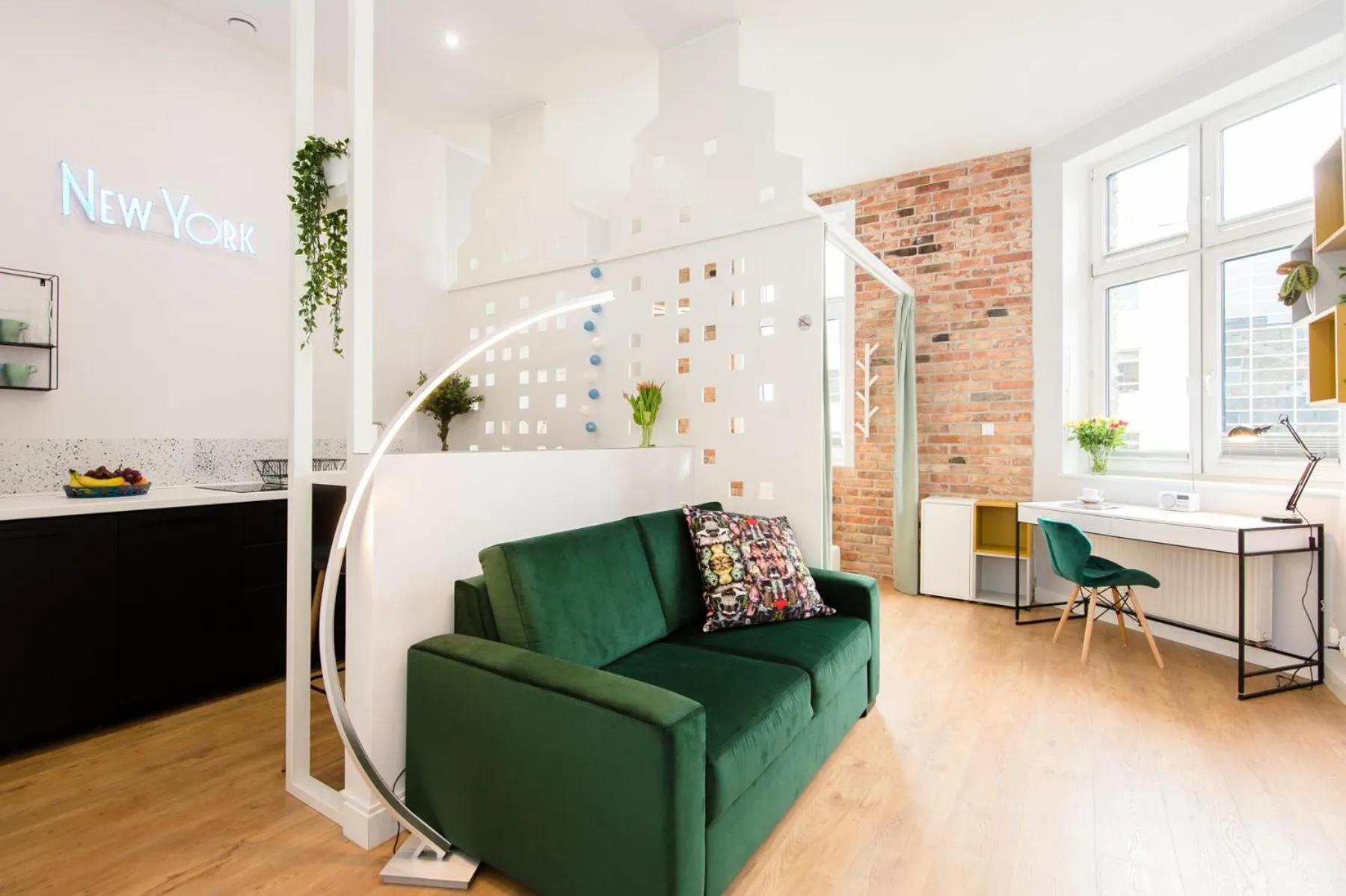 Living room in Bliss Apartments