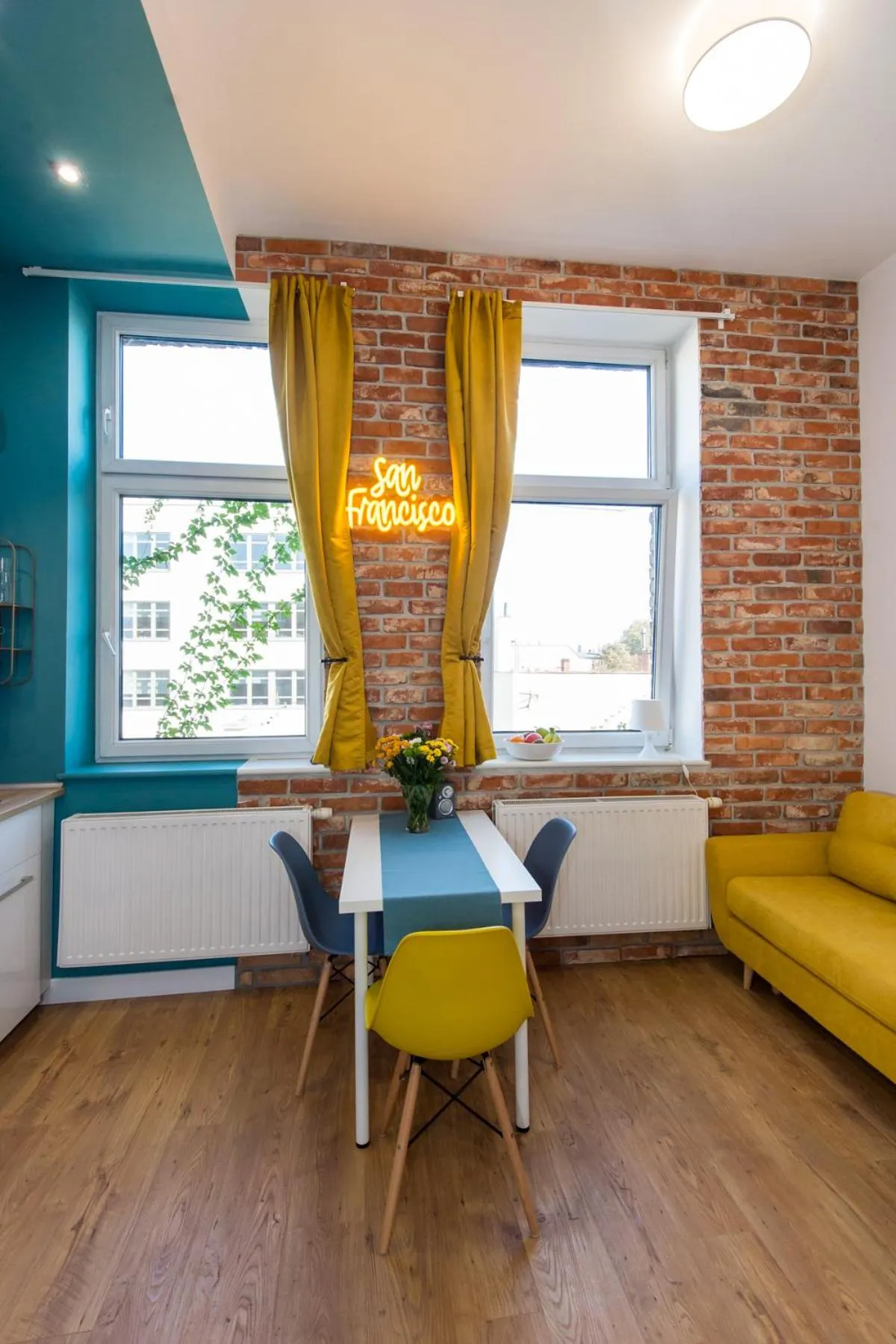 Seating area in Bliss Apartments