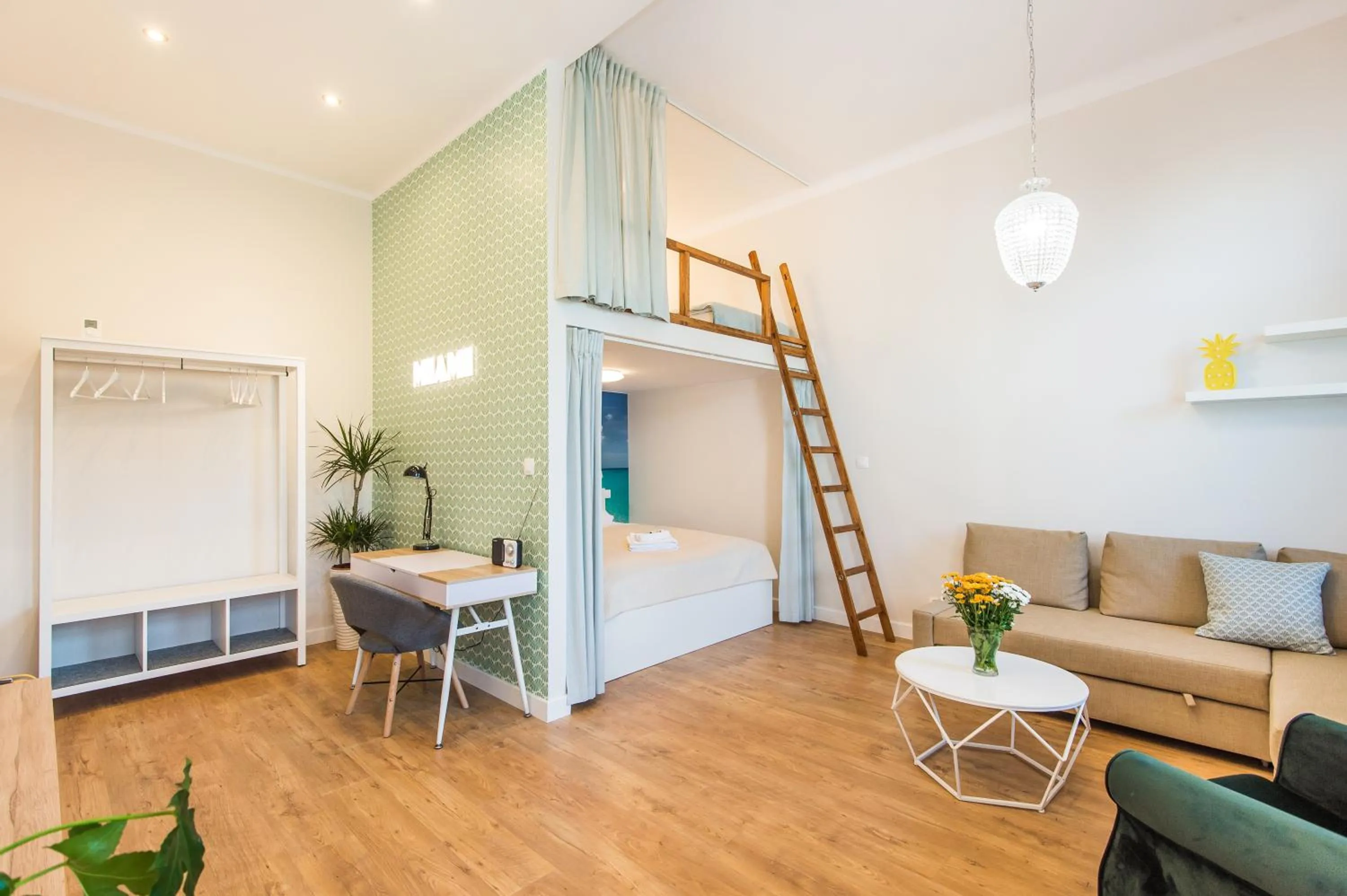 Living room in Bliss Apartments