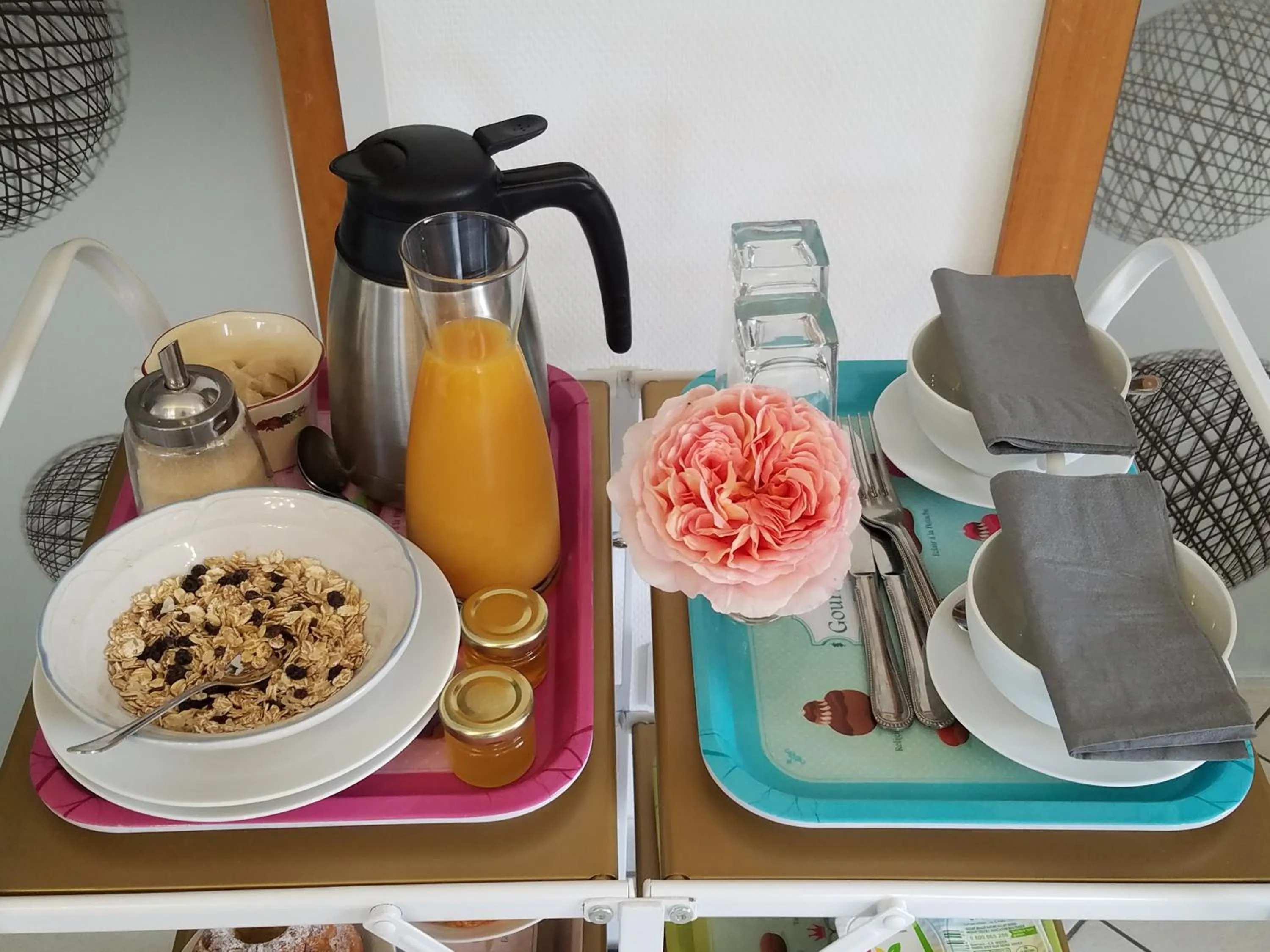 Breakfast in Les mésanges de l'Ill