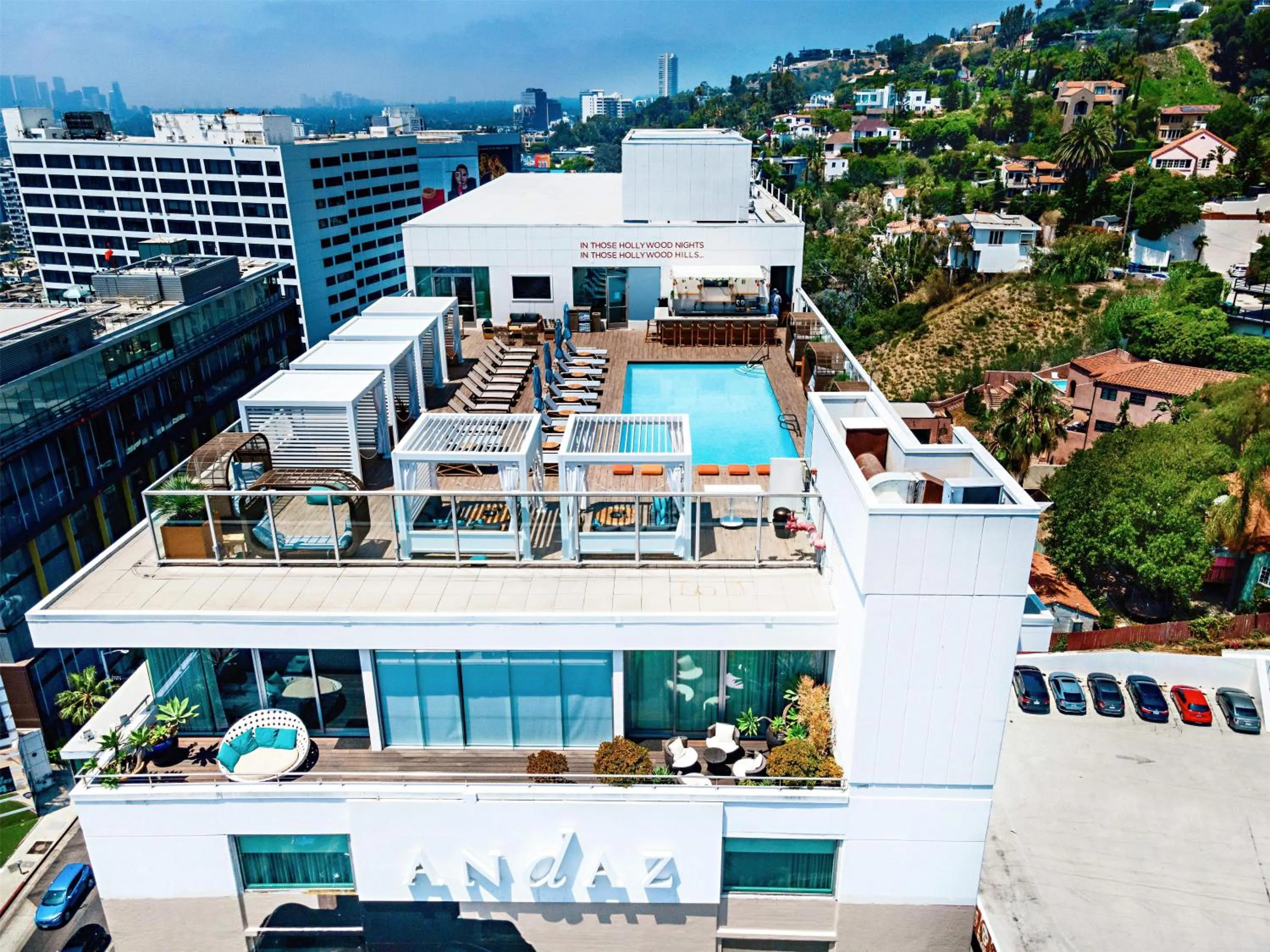 Swimming pool in Andaz West Hollywood, By Hyatt