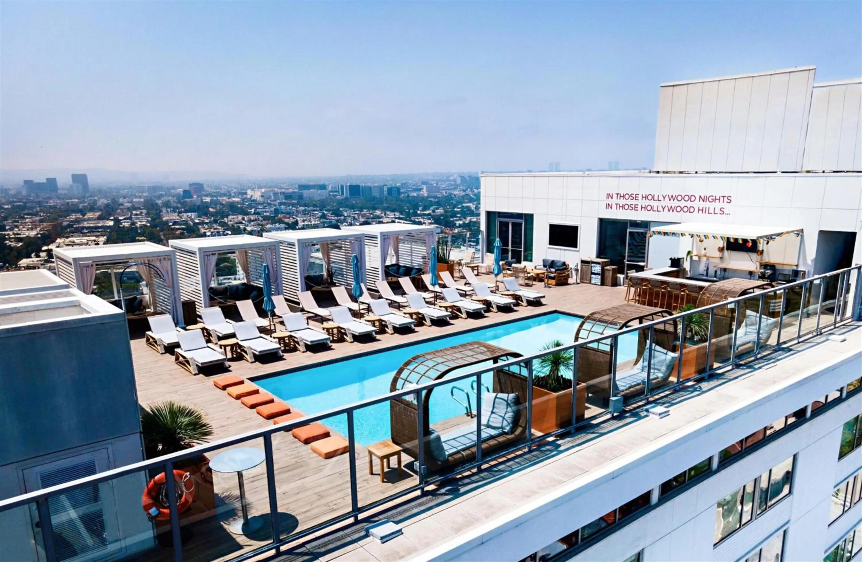 Swimming pool in Andaz West Hollywood, By Hyatt