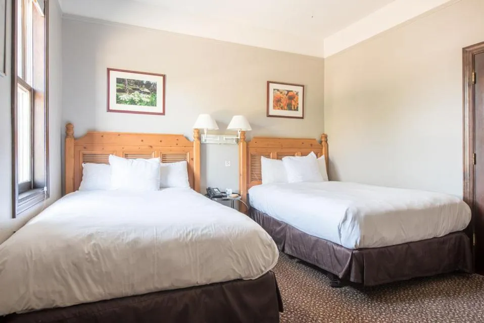 Bed in Elk Mountain Lodge