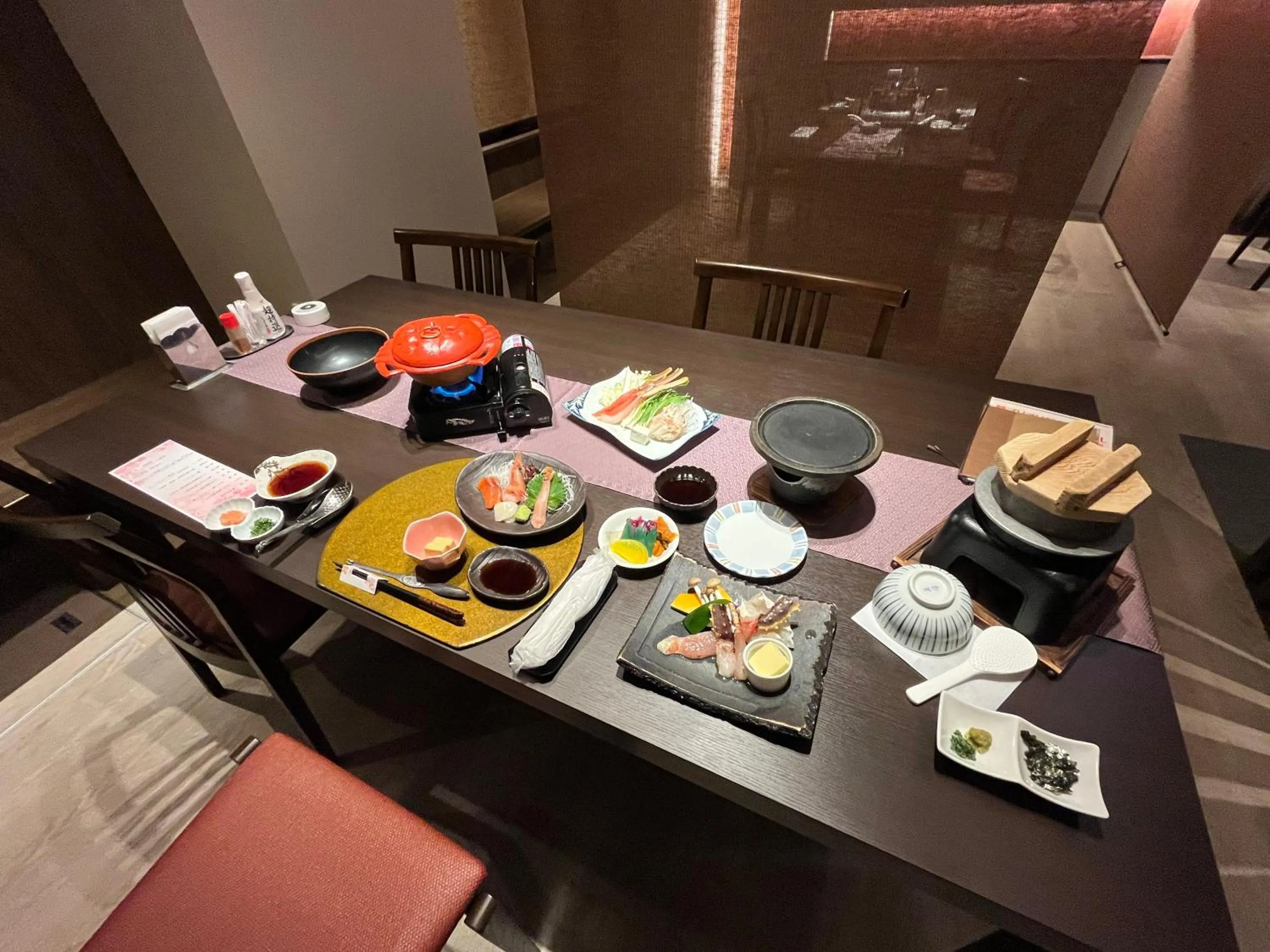 Dinner in Monbetsu Prince Hotel