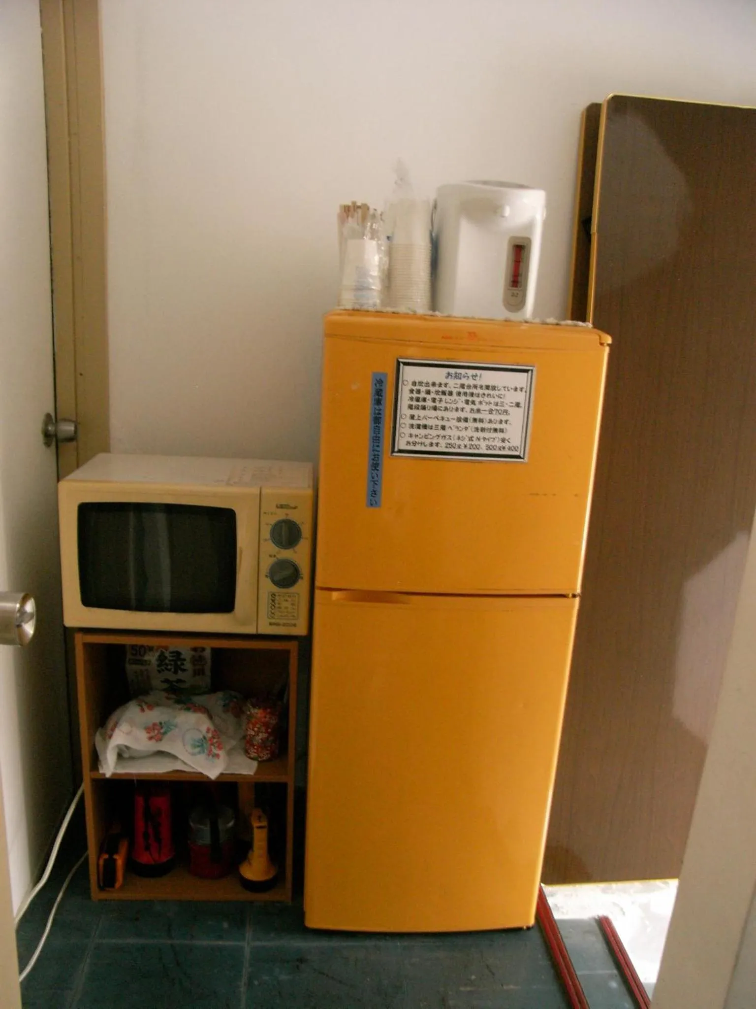Communal kitchen in Minshuku Iwakawa