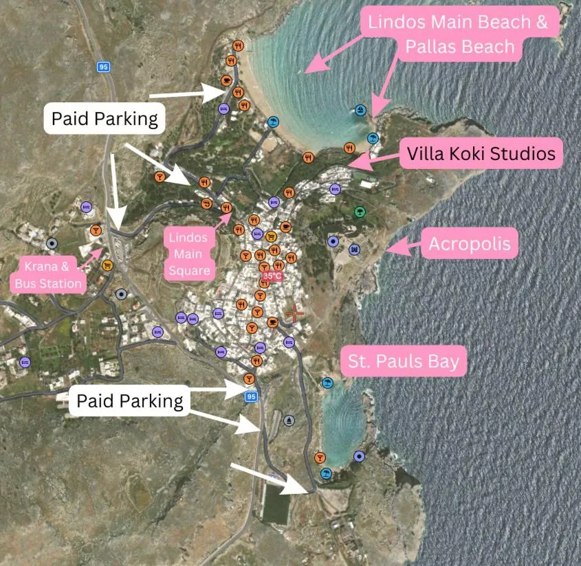 Parking in Villa Koki Studios