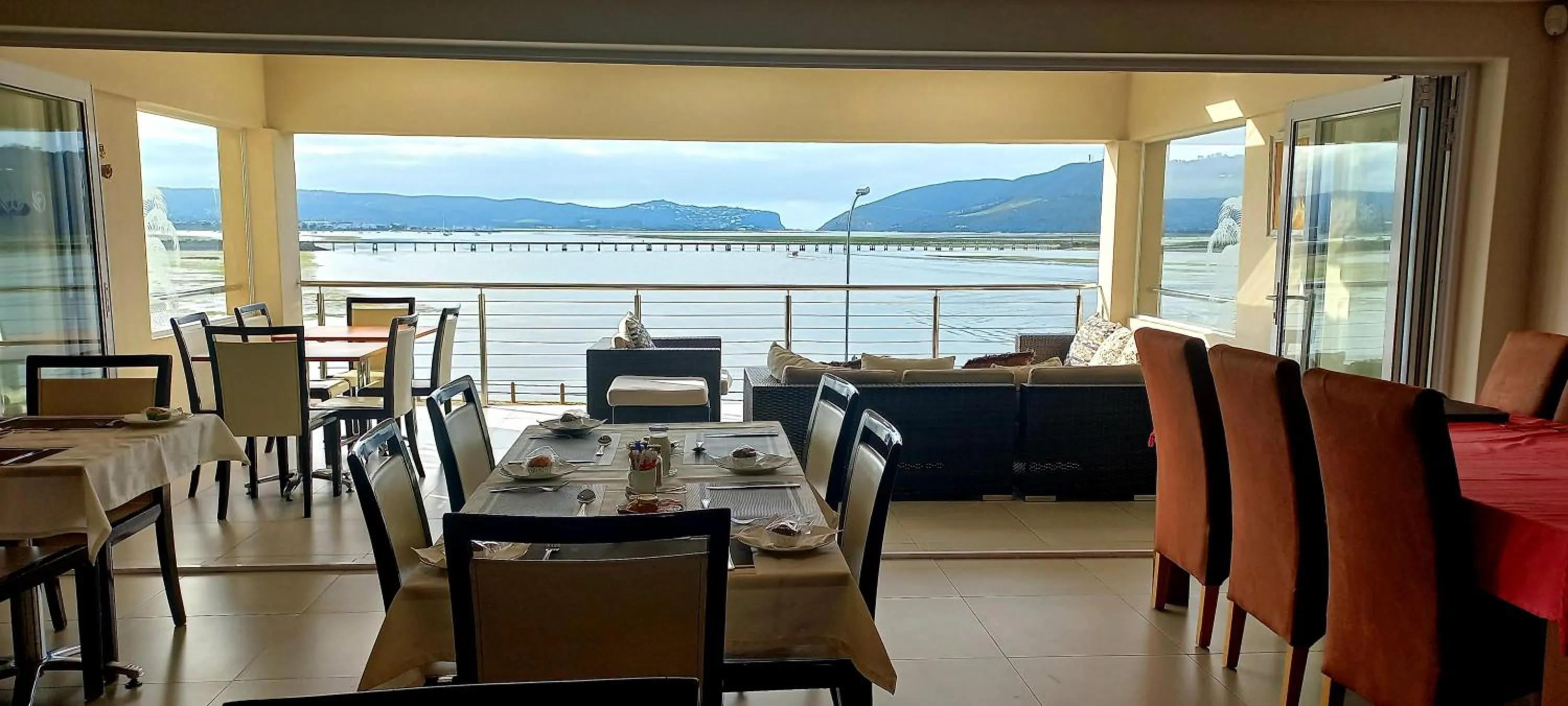 Dining area in Phoenix Lodge and Waterside Accommodation
